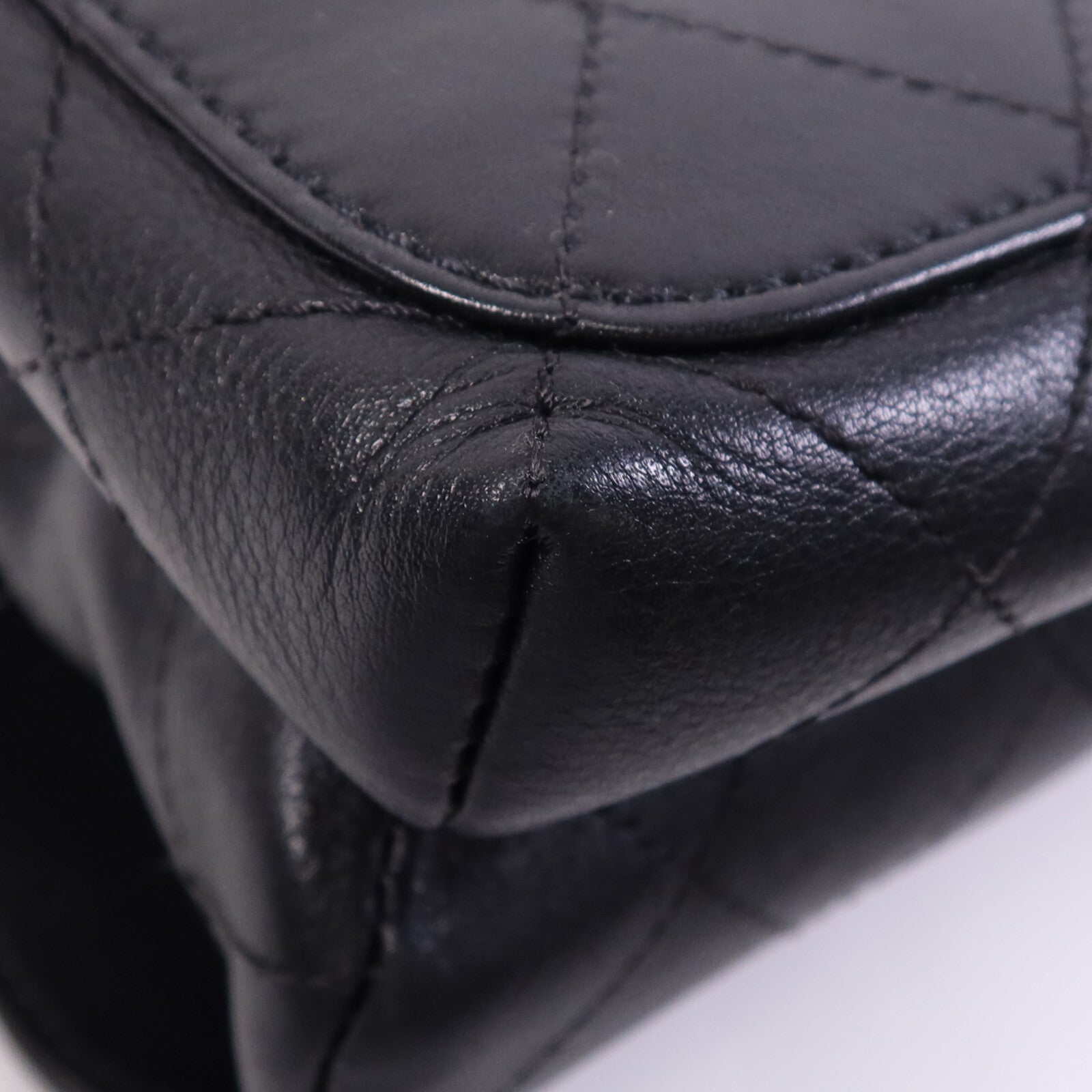 CHANEL 牛皮皮革Chain Shoulder Bag金扣鏈帶手挽肩背兩用袋