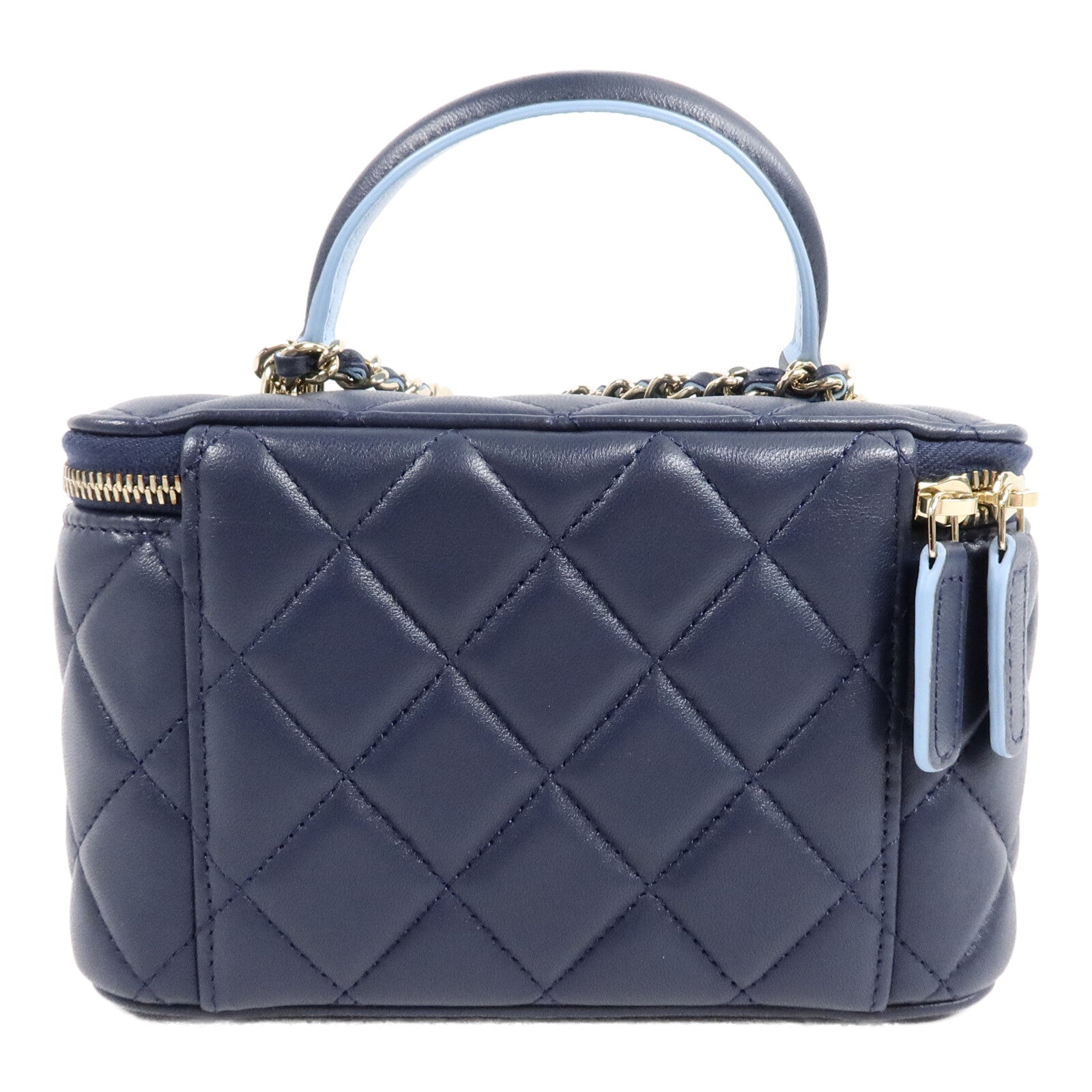 CHANEL 羊皮皮革Top Handle Vanity Case手挽肩背兩用袋