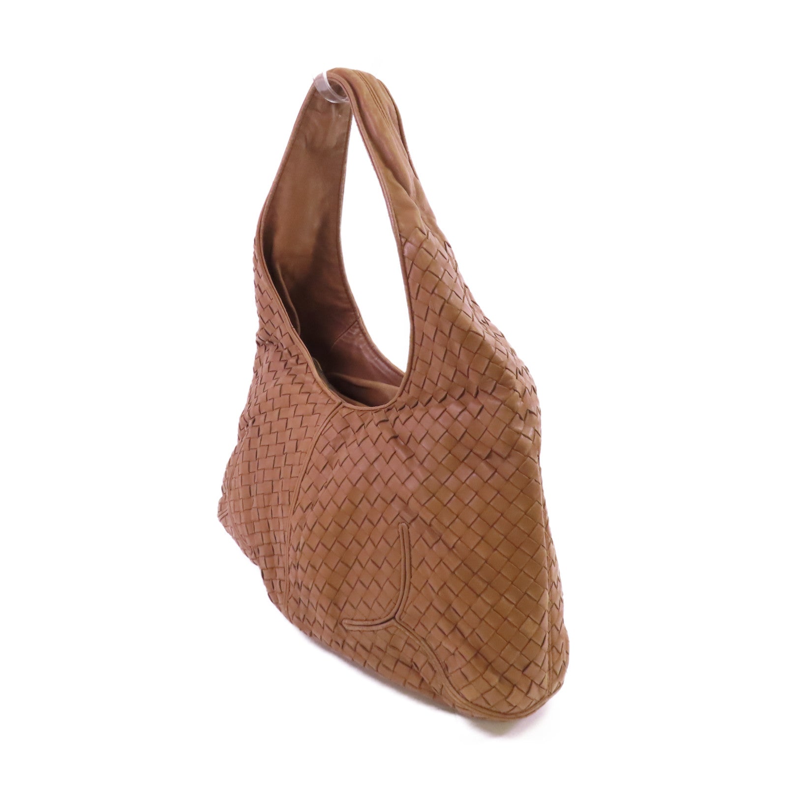 BOTTEGA VENETA 織紋皮革Shoulder Bag銀扣肩背袋