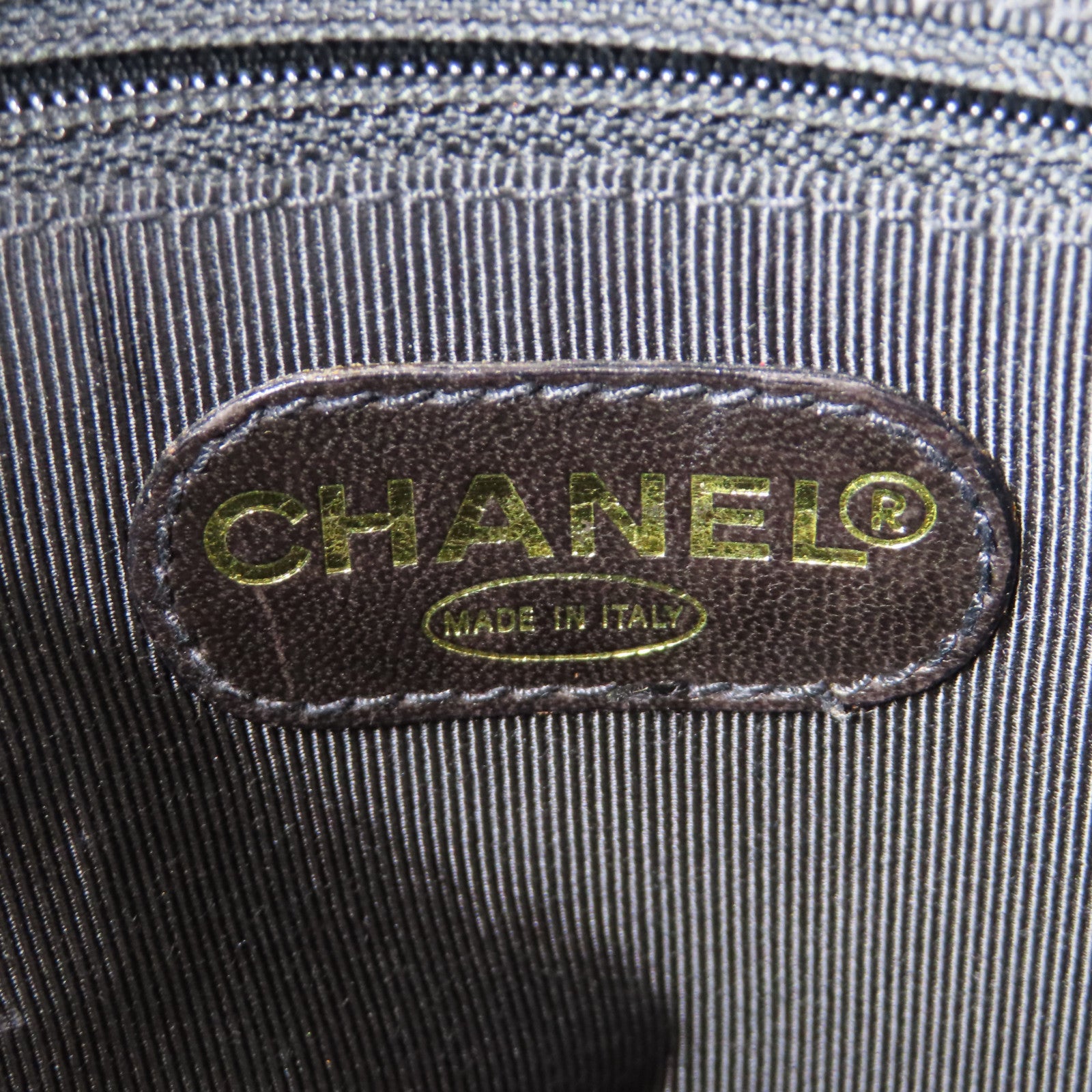 CHANEL 【激減優惠】牛皮皮革Vintage Tote Bag金扣鏈帶肩背袋黑色