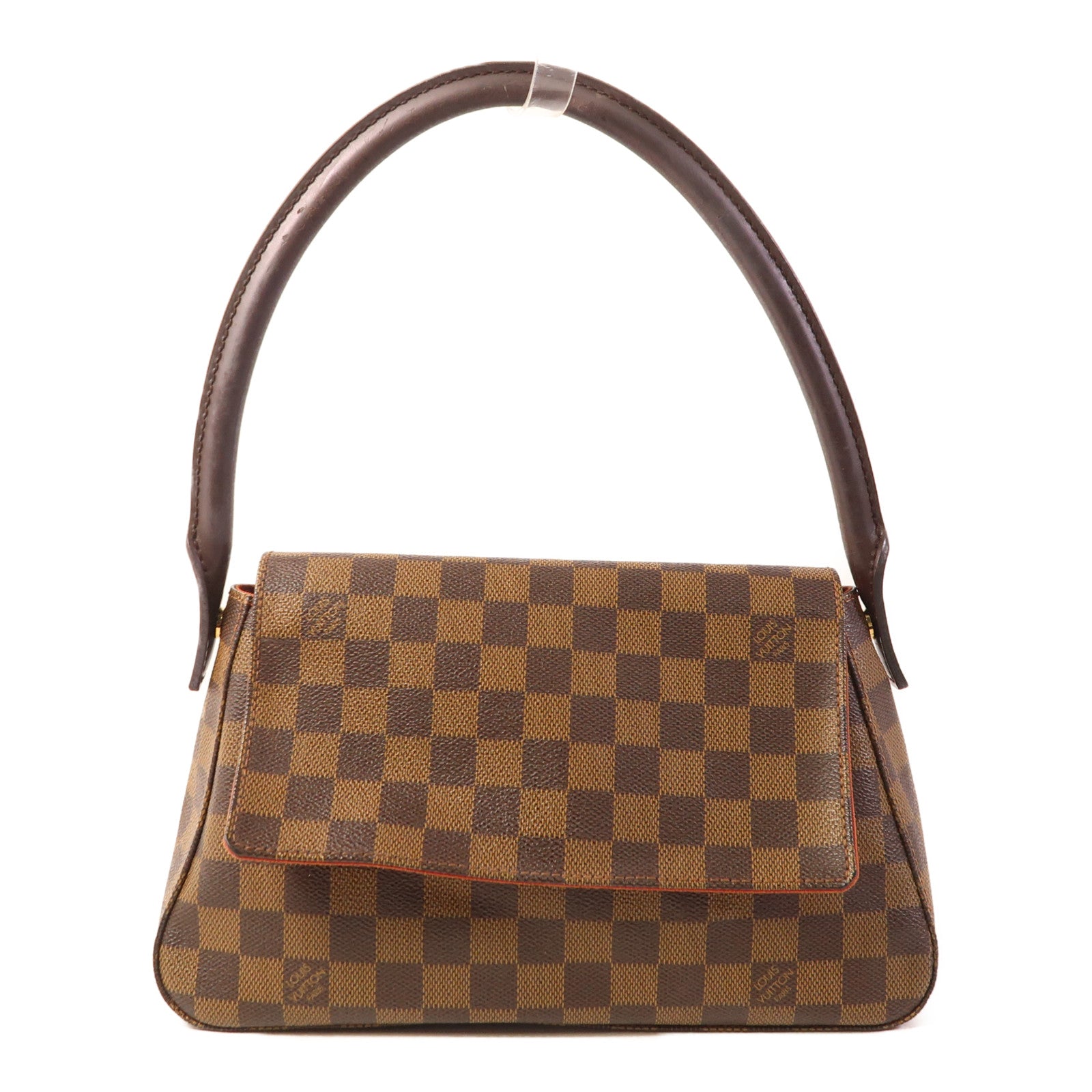 LOUIS VUITTON Damier Mini Looping金扣肩背袋