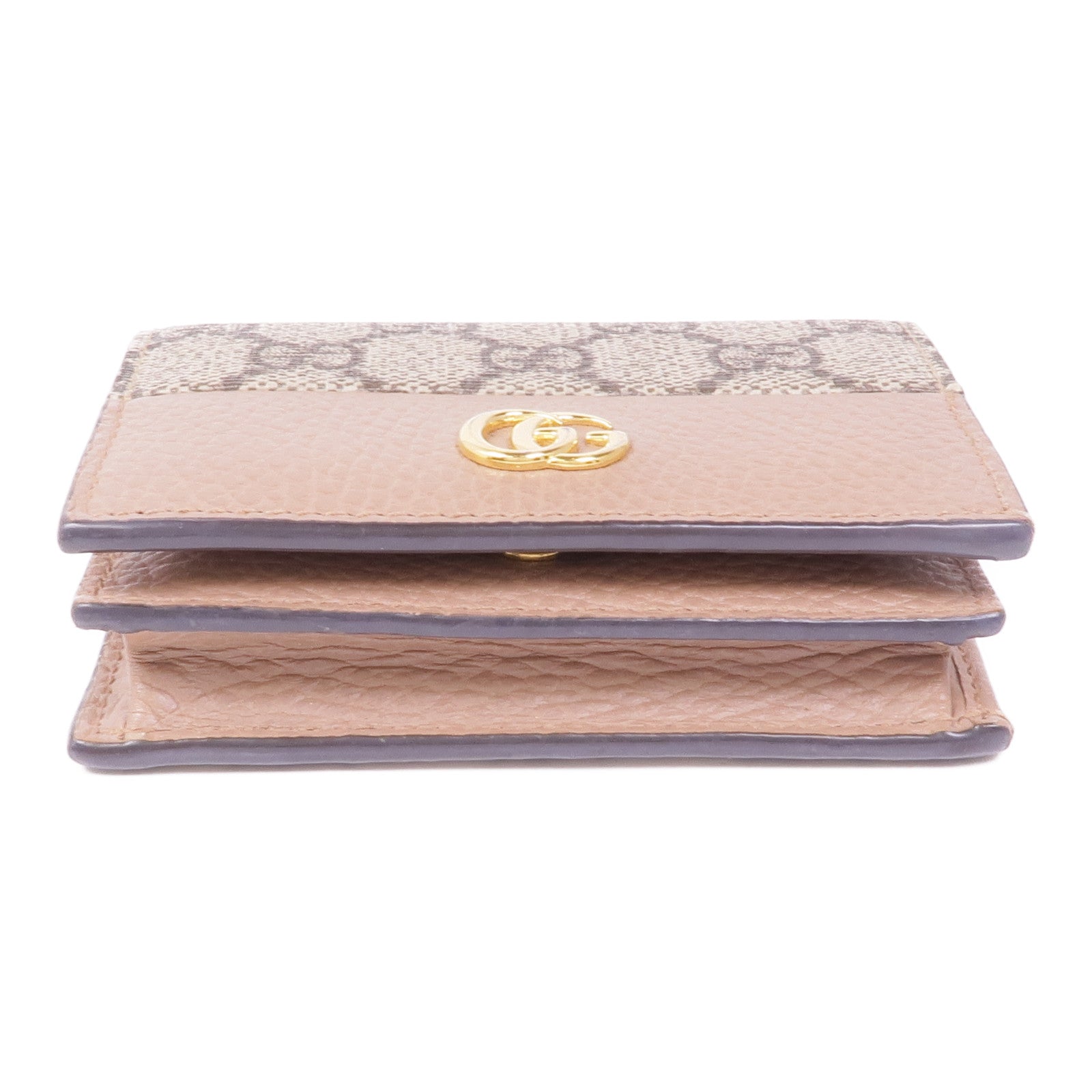 GUCCI 塗層帆布Wallet金扣錢包