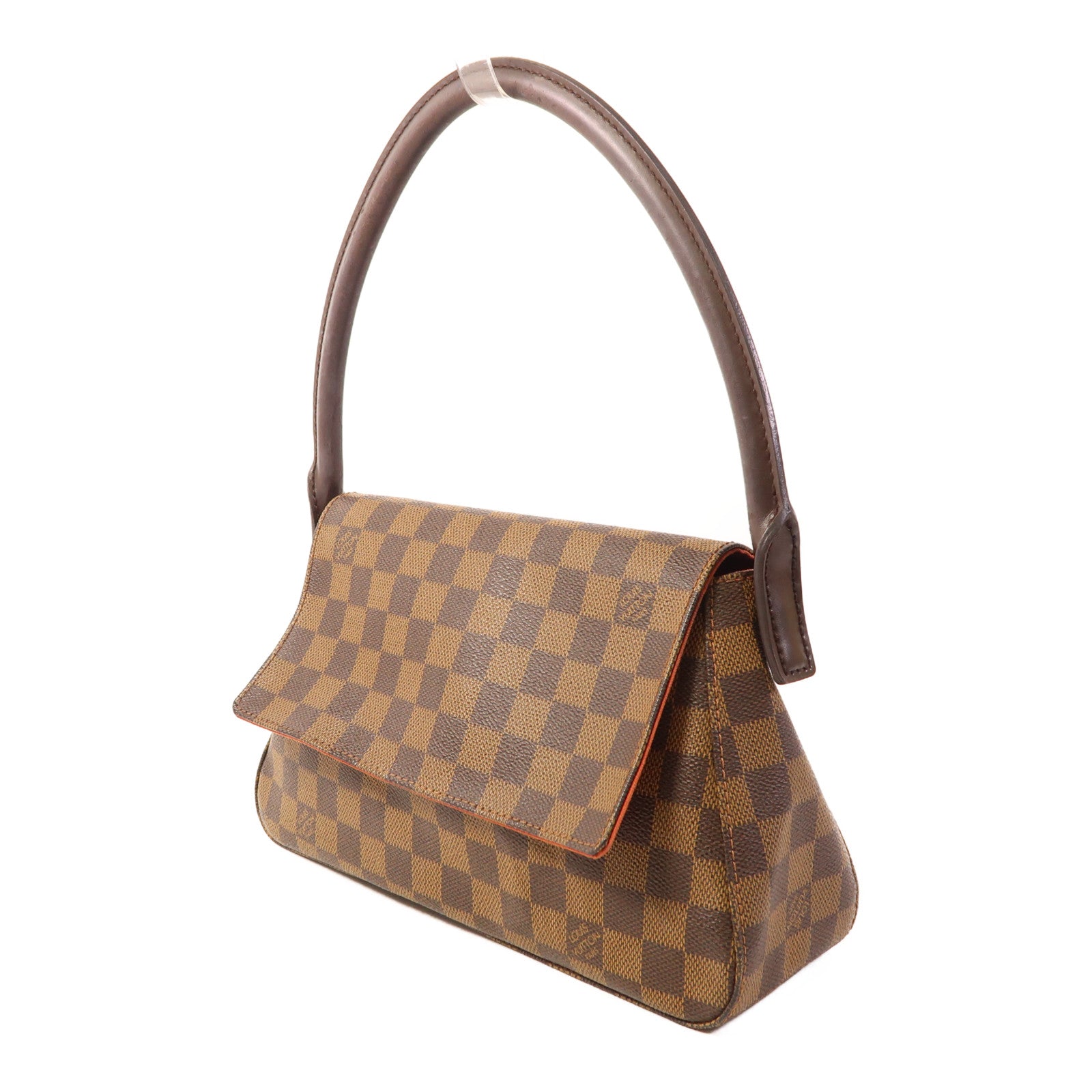 LOUIS VUITTON Damier Mini Looping金扣肩背袋