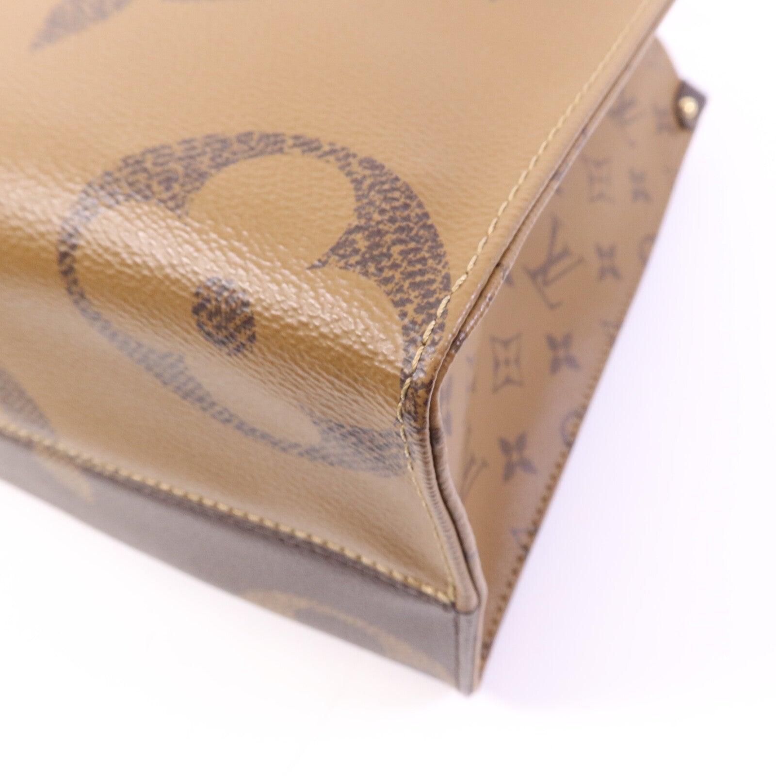 LOUIS VUITTON Monogram Giant On The Go MM金扣手挽肩背兩用袋