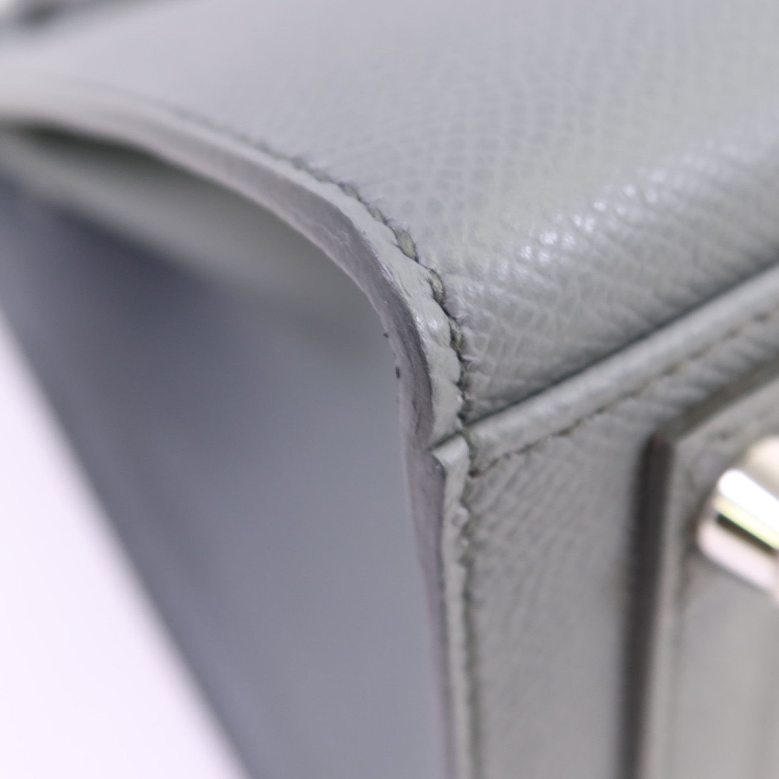 HERMES Epsom皮革Birkin Sellier 25銀扣手挽袋