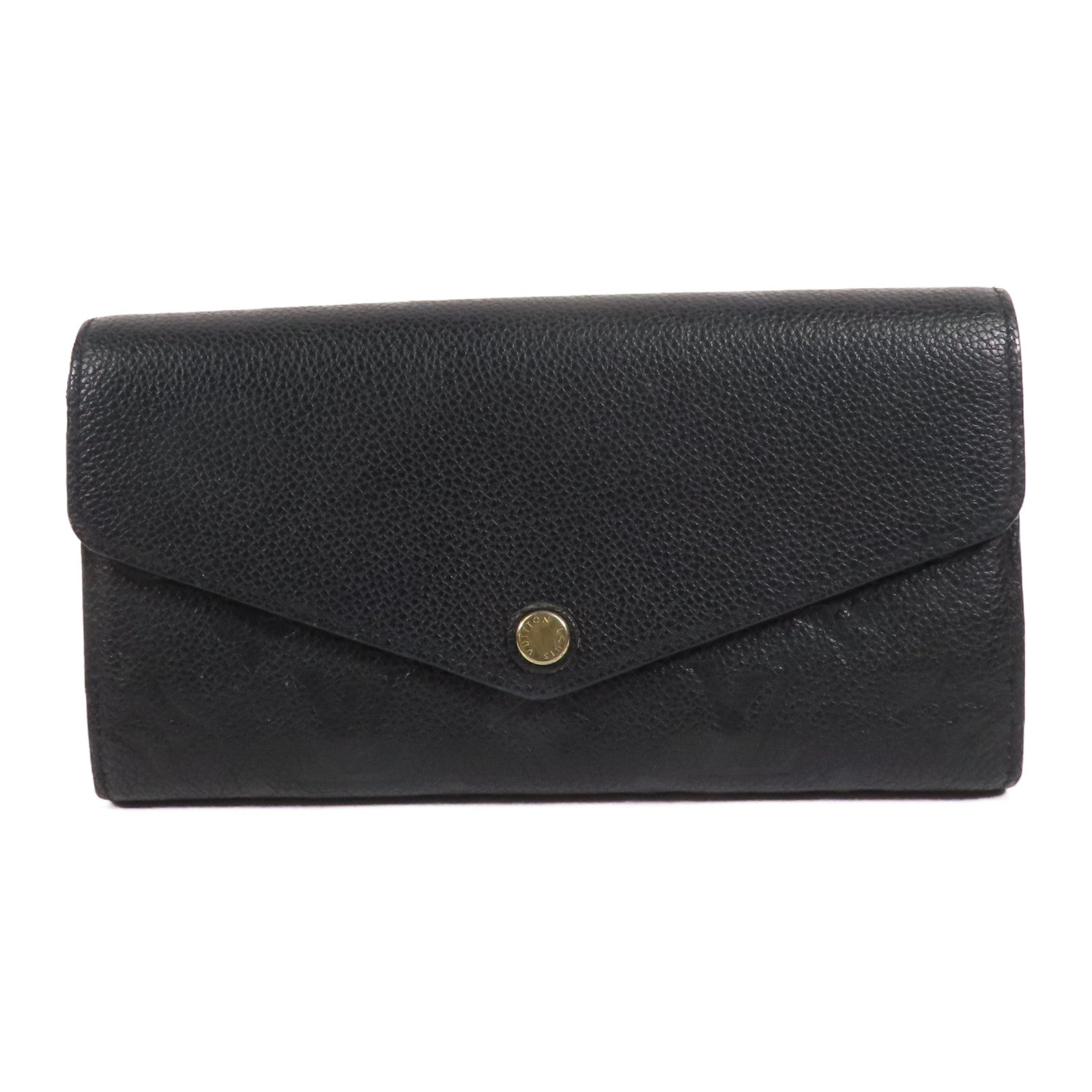 LOUIS VUITTON Monogram Empreinte Sarah Long Wallet金扣長錢包