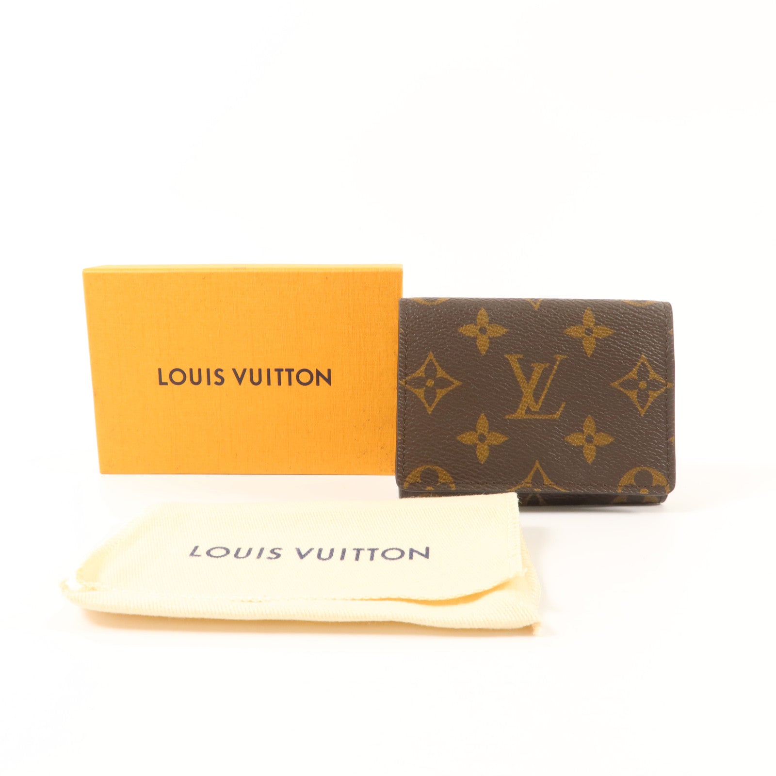 LOUIS VUITTON Monogram Enveloppe Carte De Visite金扣卡片套