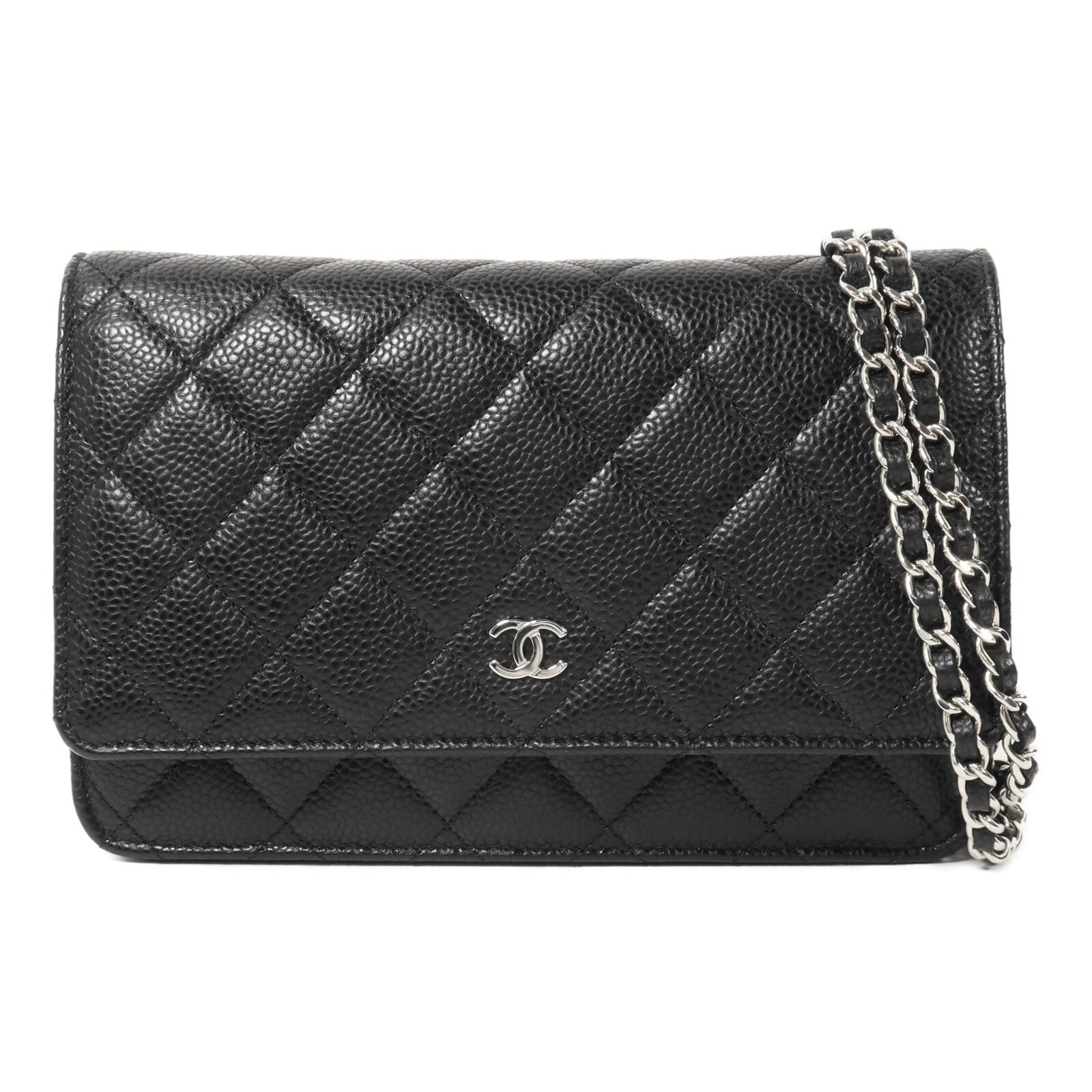 CHANEL 牛皮皮革WOC Wallet On Chain鏈帶肩背袋
