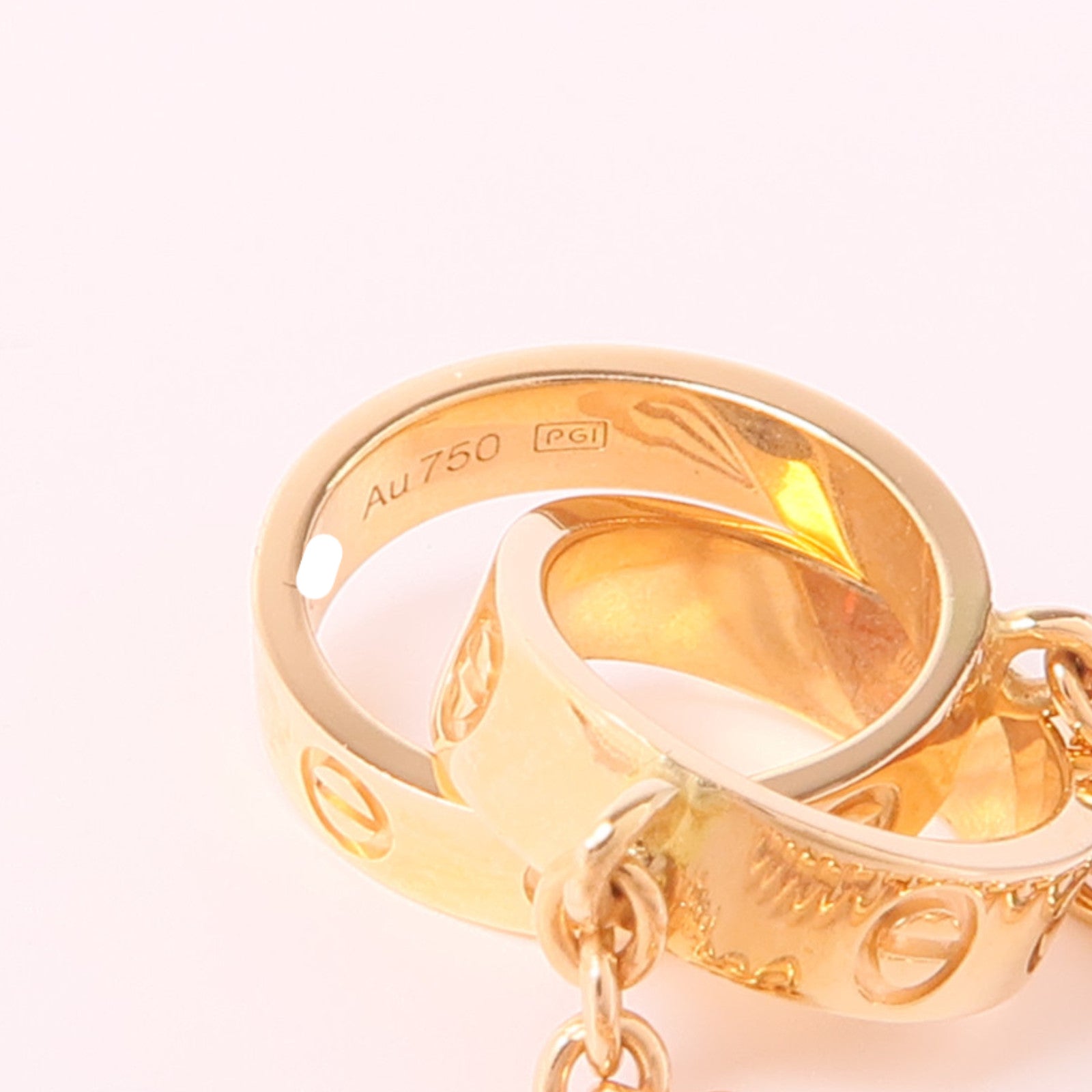 CARTIER 18K玫瑰金Love Necklace項鍊