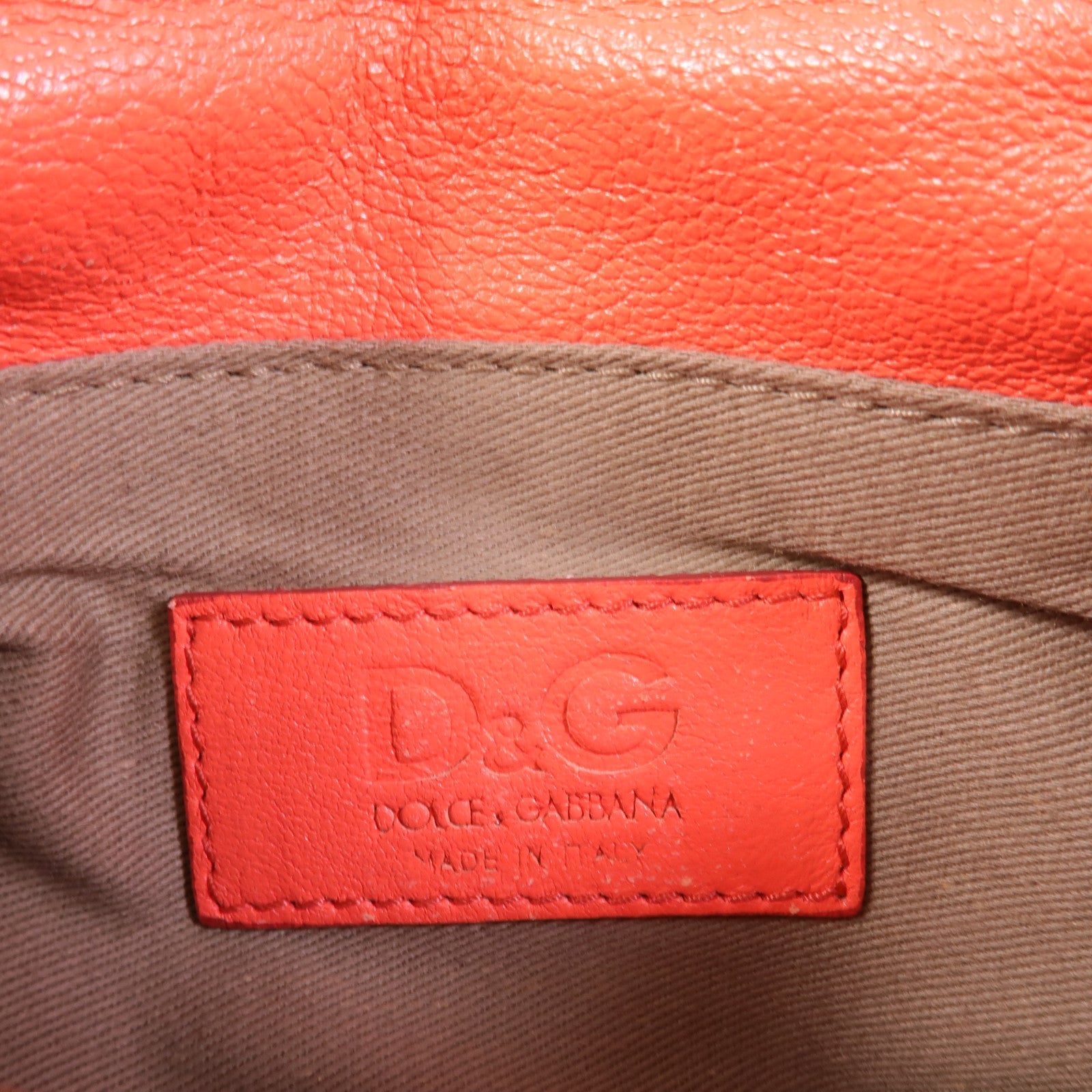 D&G 牛皮皮革Chain Shoulder肩背袋