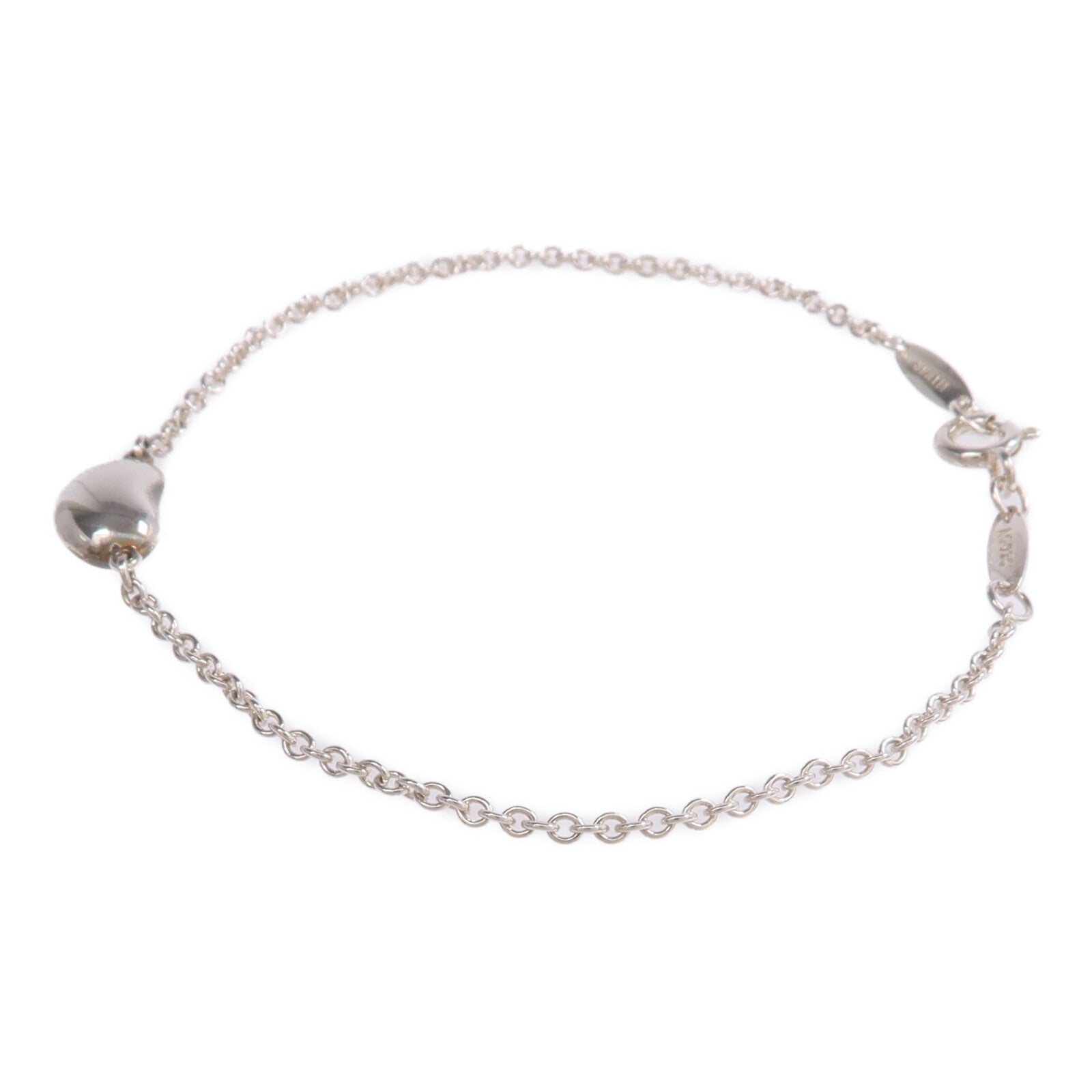 TIFFANY＆CO 925純銀Elsa Peretti Bean Design Bracelet手鏈