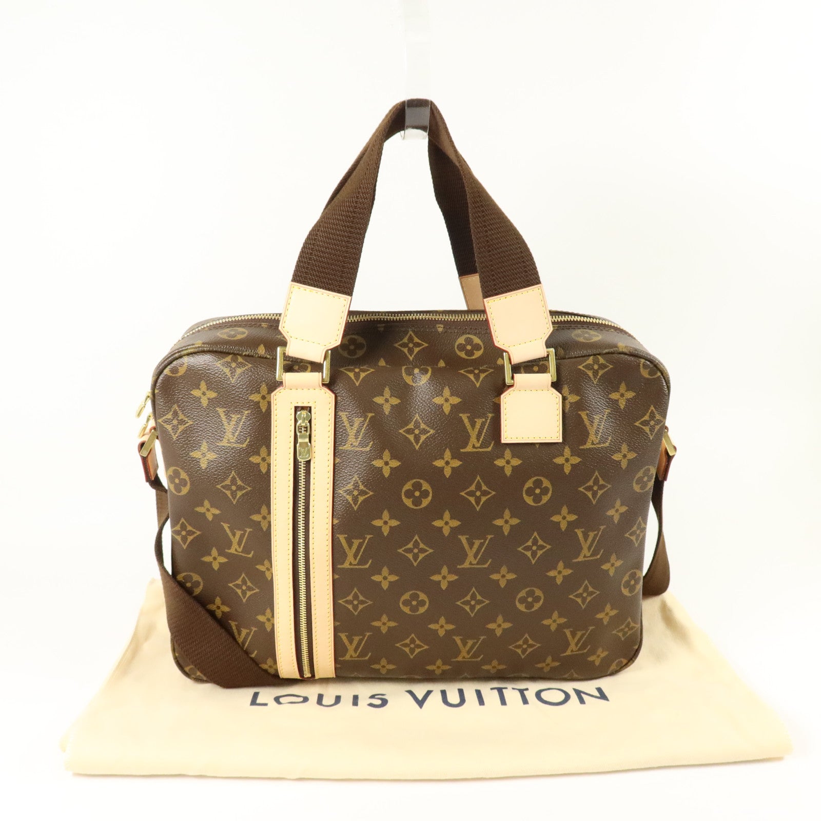 LOUIS VUITTON Monogram Sac Bosphore金扣手挽肩背兩用袋