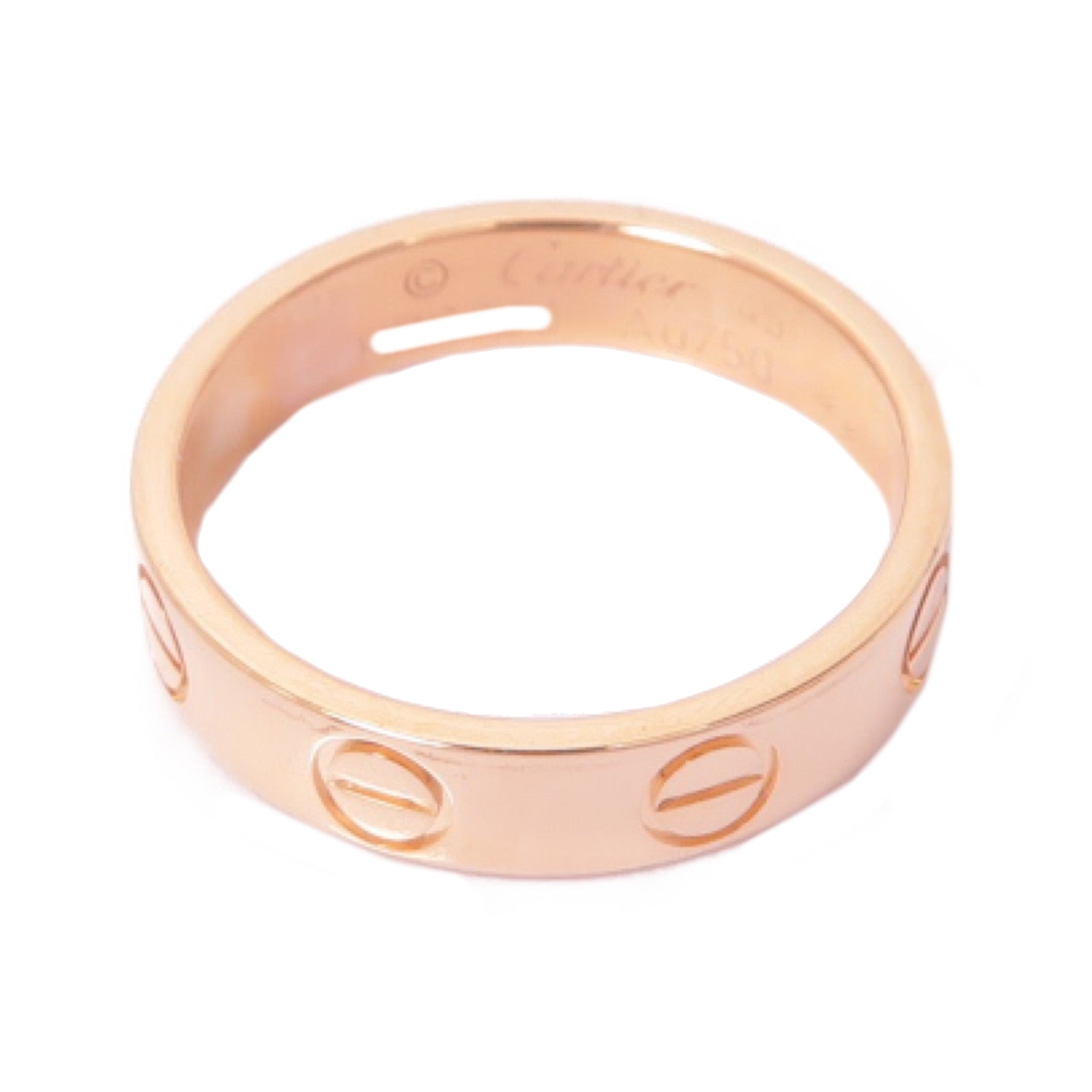 CARTIER 18K玫瑰金Love Ring戒指Cartier#45/US#3.5