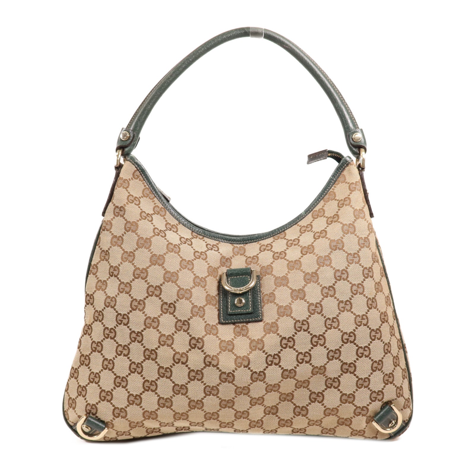 GUCCI 帆布Abbey Shoulder Bag金扣肩背袋