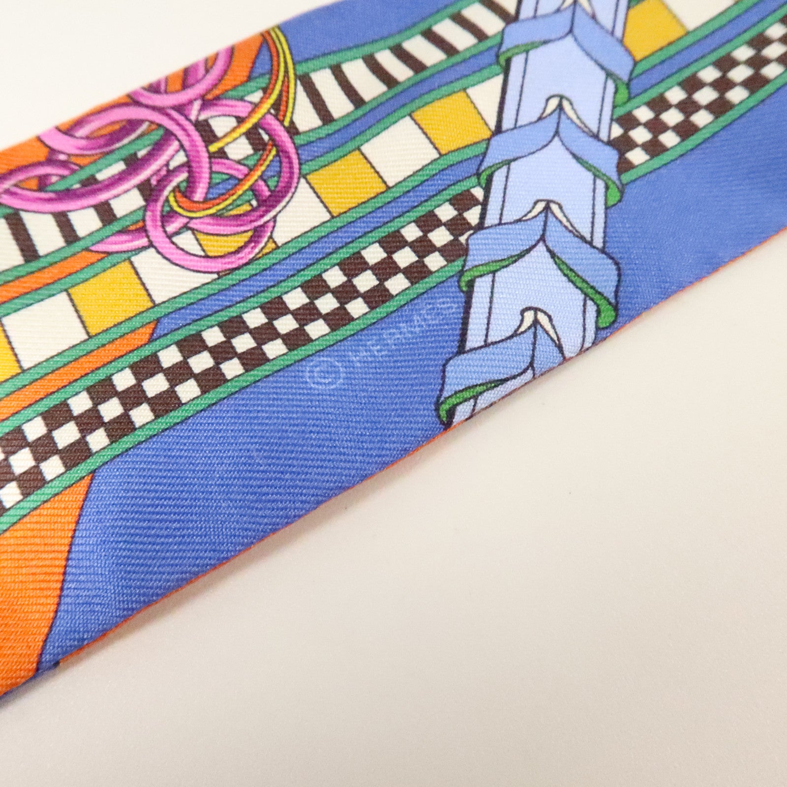 HERMES 絲質Twilly絲巾