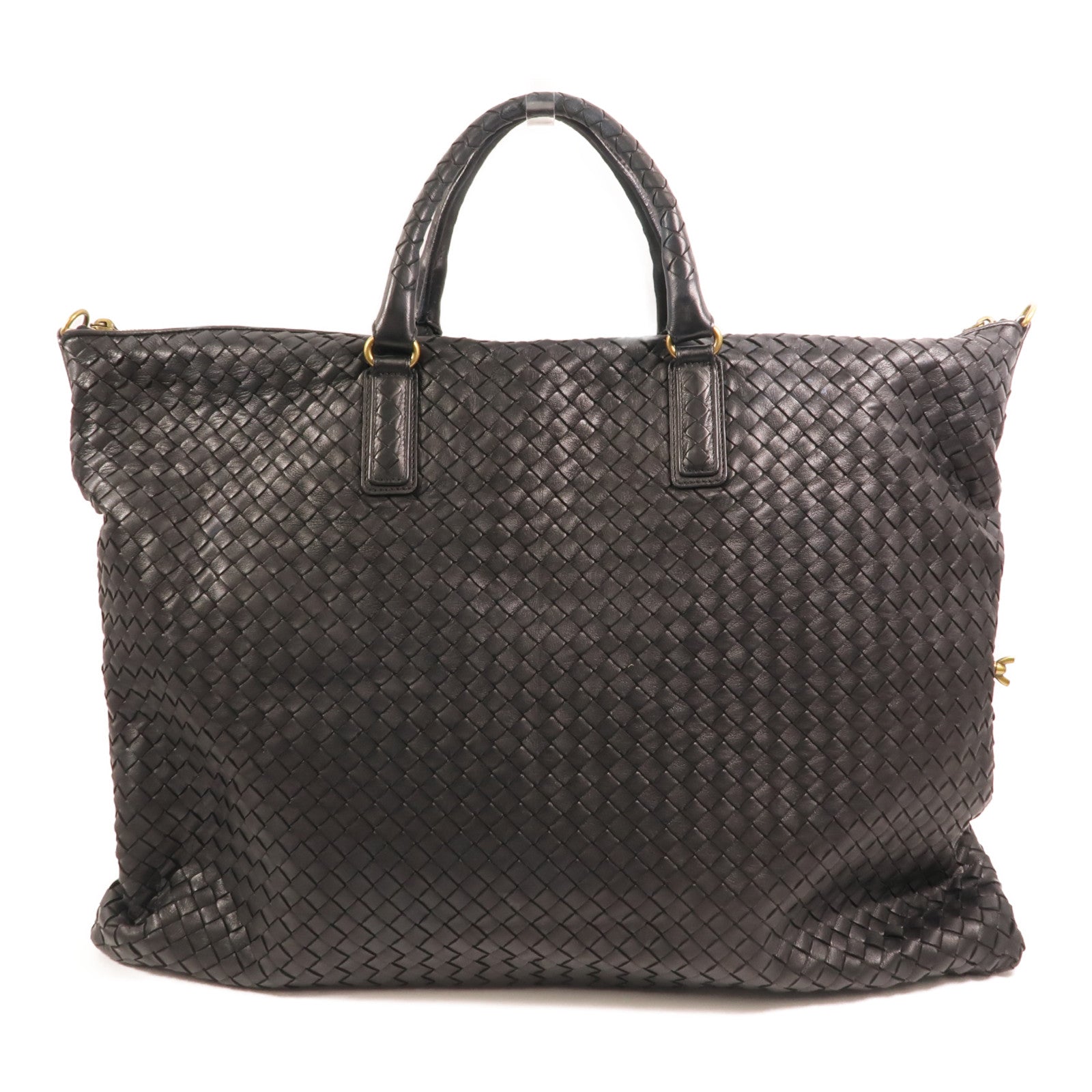 BOTTEGA VENETA 羊皮皮革Tote Bag金扣手挽袋
