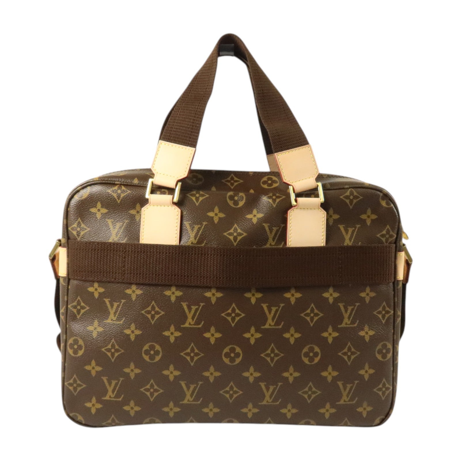 LOUIS VUITTON Monogram Sac Bosphore金扣手挽肩背兩用袋