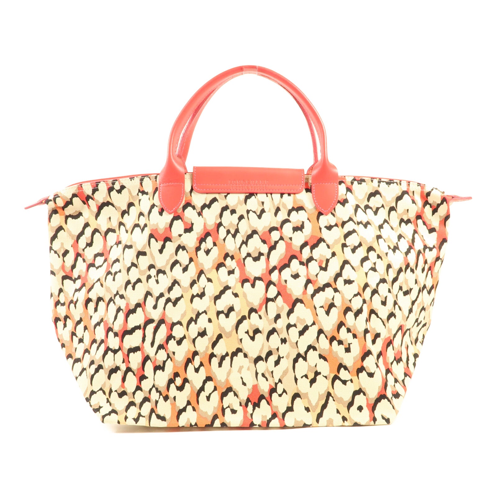 Longchamp 帆布Tote Bag銀扣手挽袋