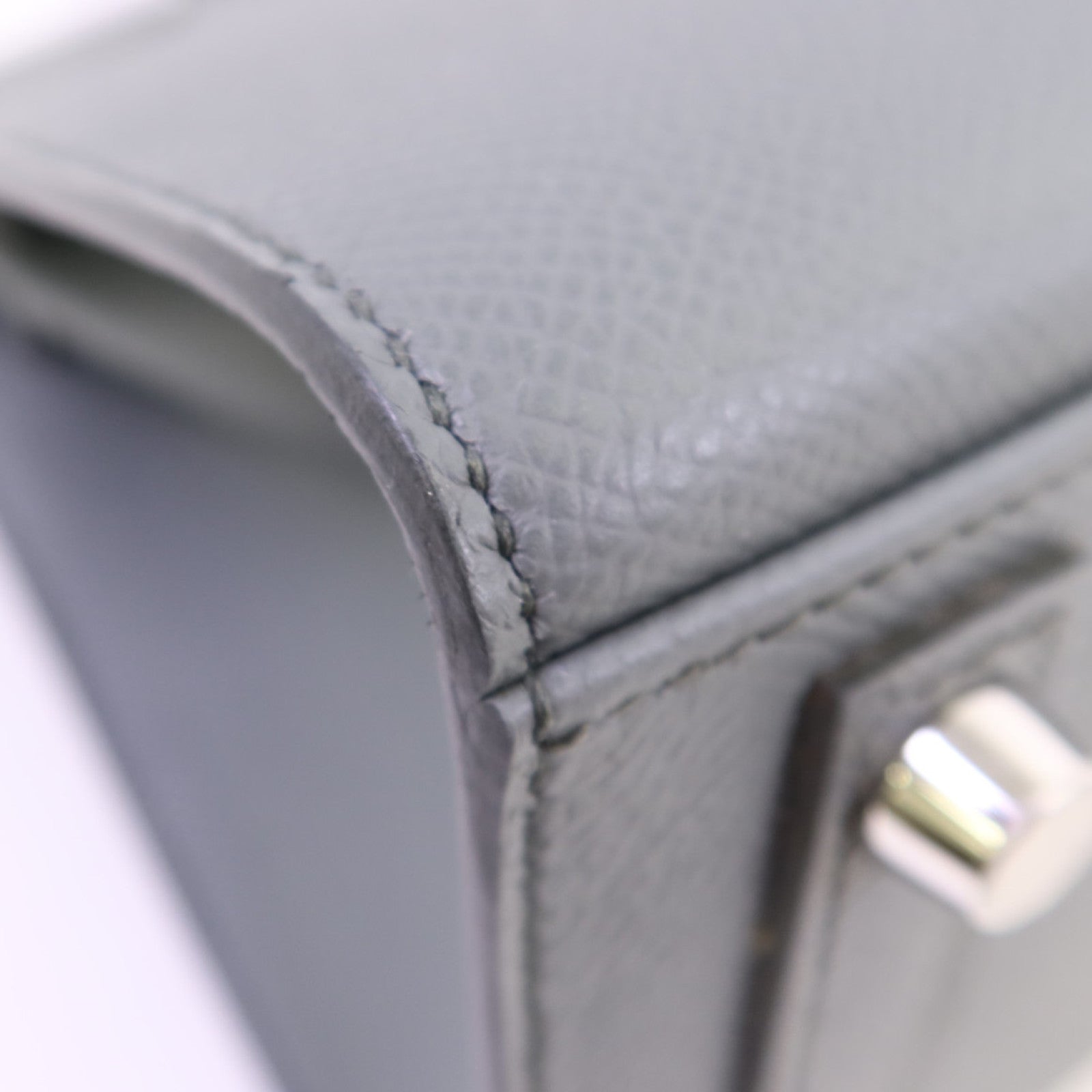 HERMES Epsom皮革Birkin Sellier 25銀扣手挽袋