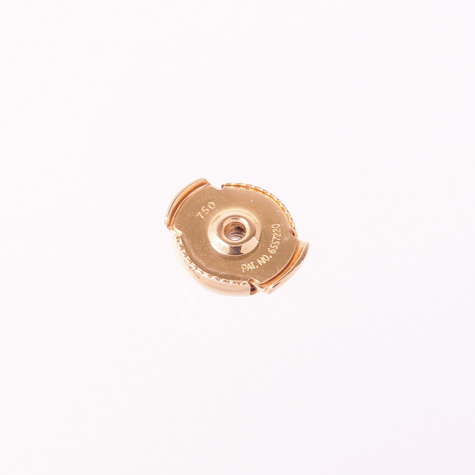 HERMES 18K玫瑰金Clou d'H Earrings鑽石耳環