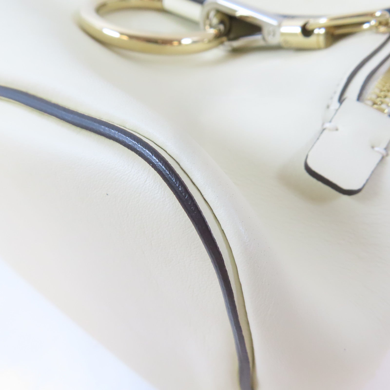 Chloe 牛皮皮革Faye Backpack金扣肩背背包兩用袋米色