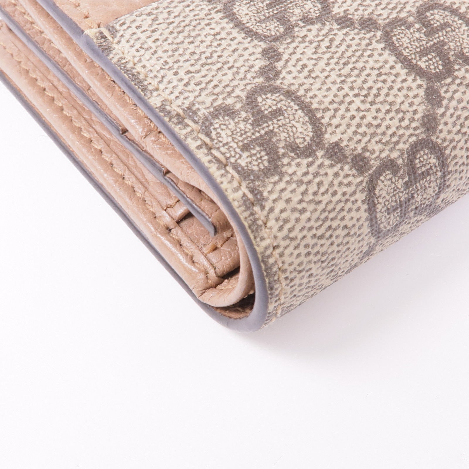 GUCCI 塗層帆布Wallet金扣錢包