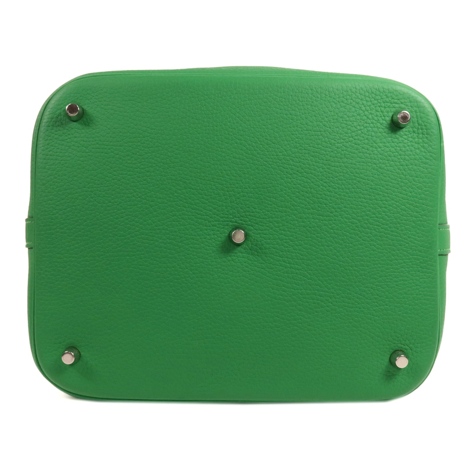 HERMES Clemence皮革Picotin GM銀扣手挽袋