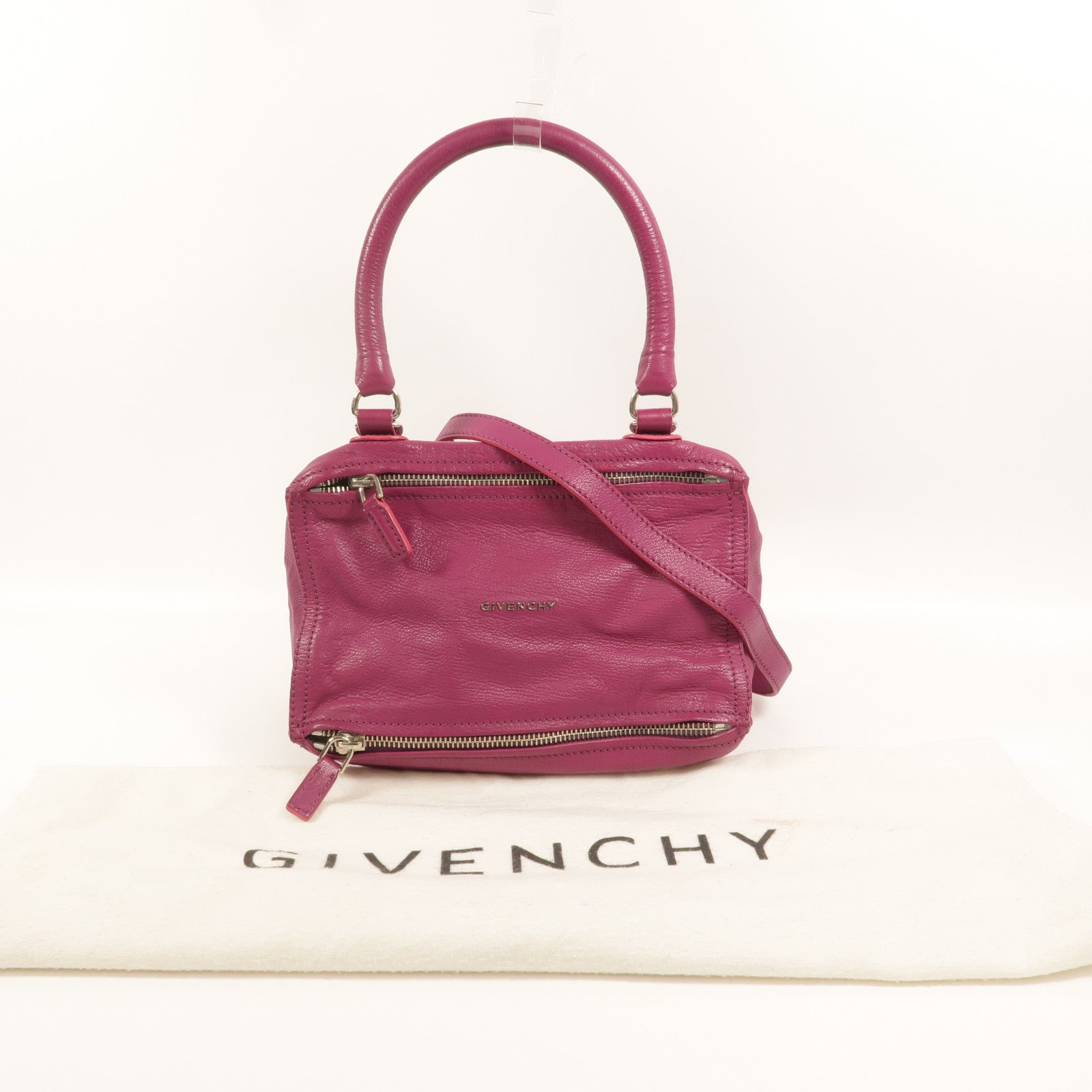 GIVENCHY 牛皮皮革Pandora Small手挽肩背兩用袋