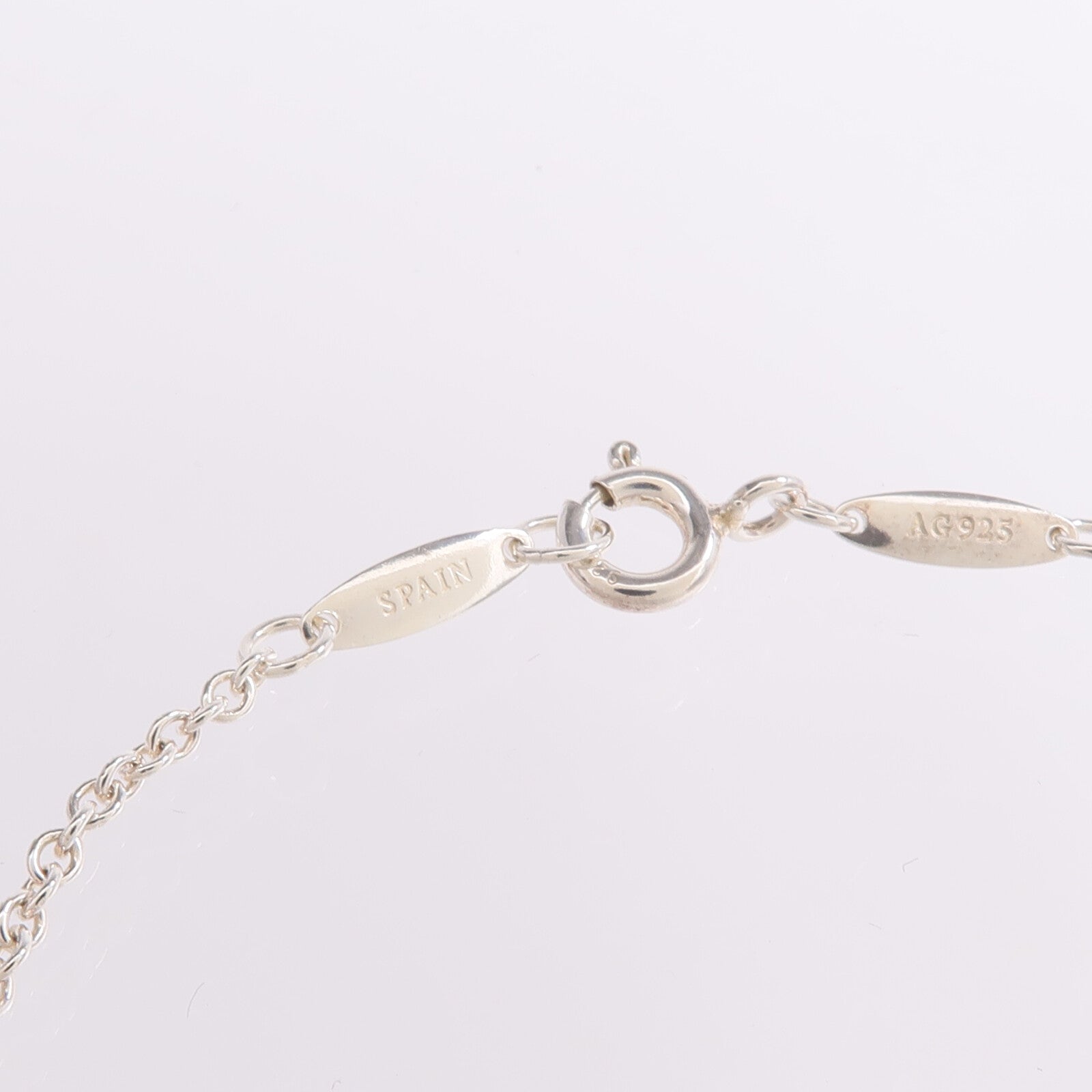 TIFFANY＆CO 925純銀Elsa Peretti Bean Design Bracelet手鏈