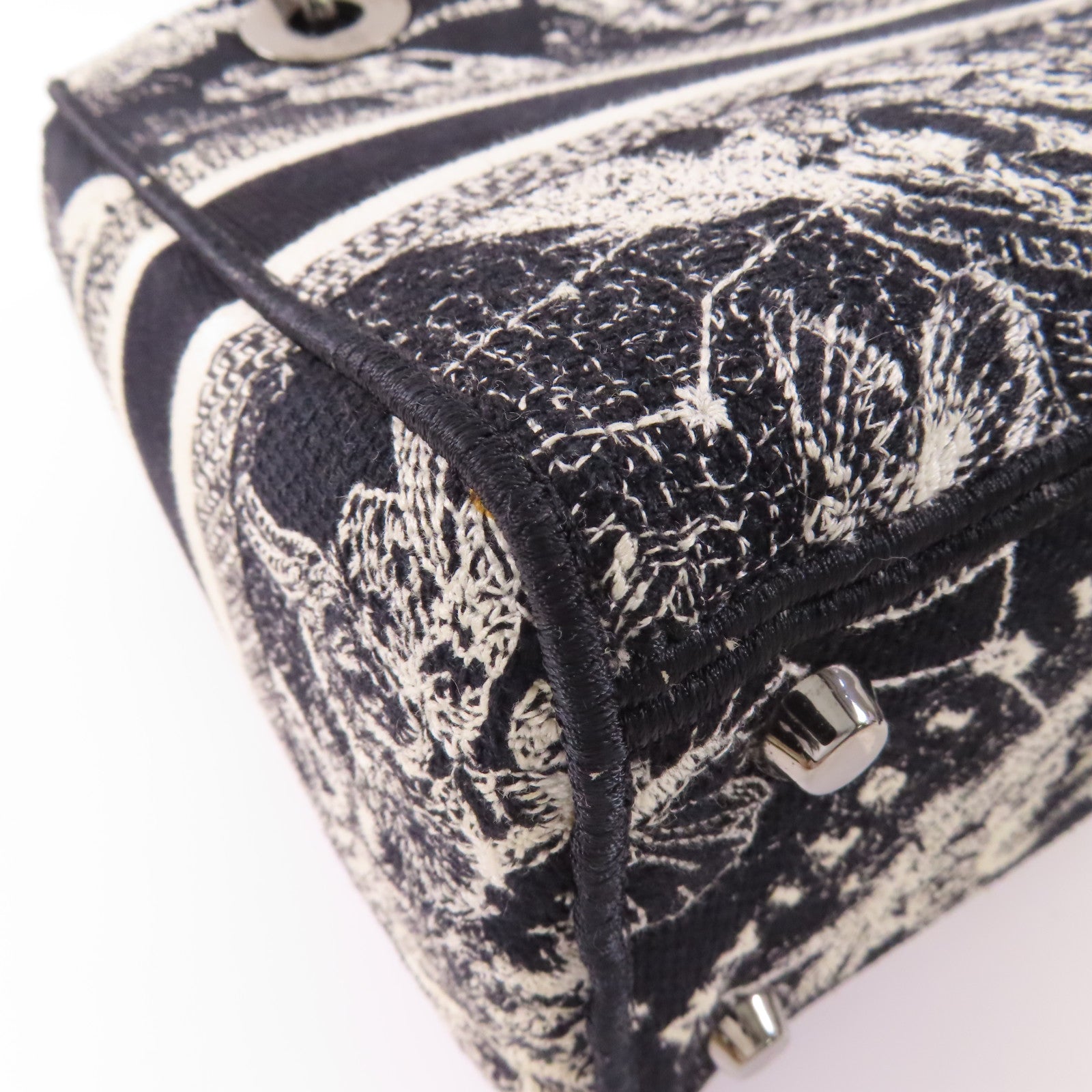 Dior 帆布Lady D-Lite Medium手挽肩背兩用袋