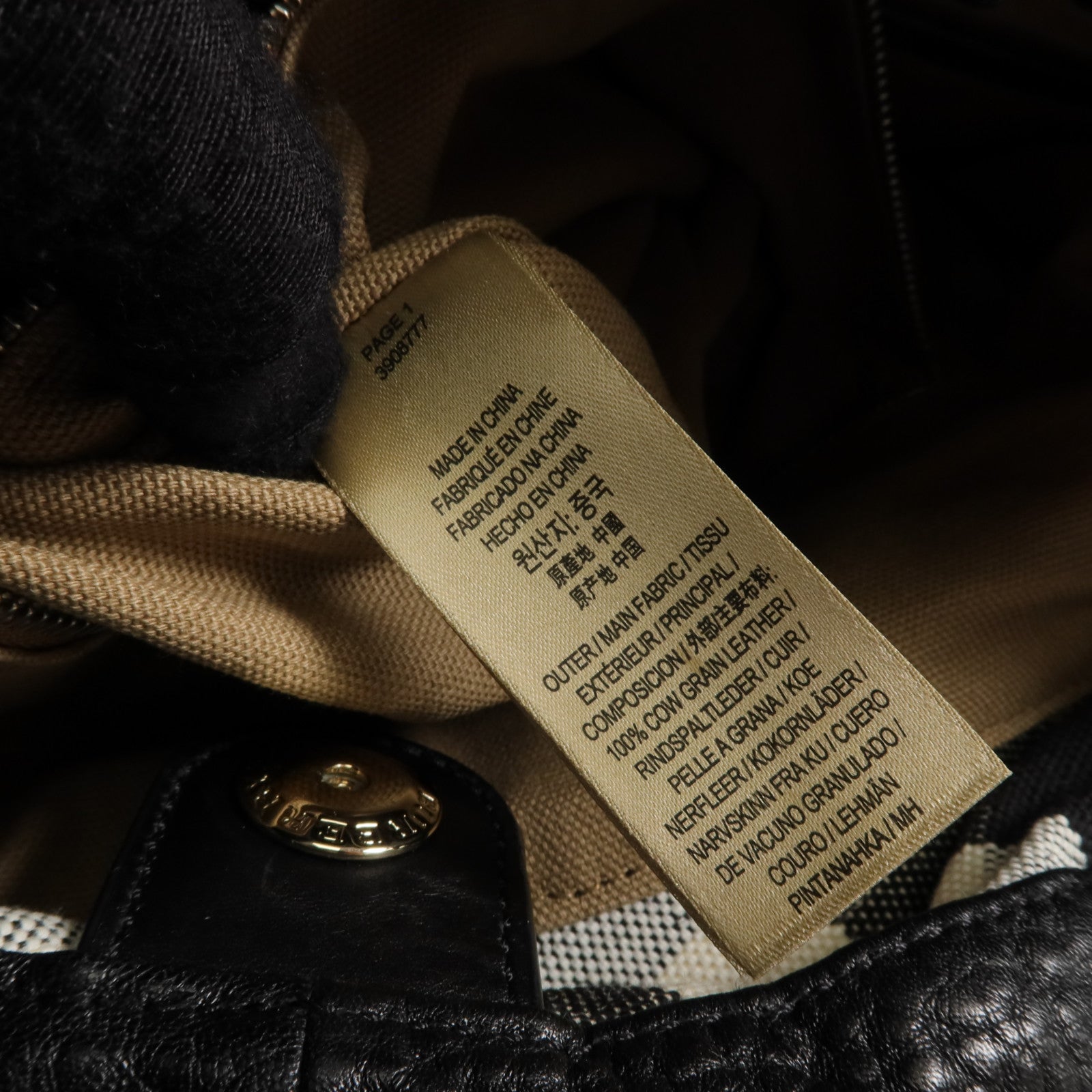 BURBERRY 牛皮皮革Ashby Leather Hobo金扣手挽肩背兩用袋