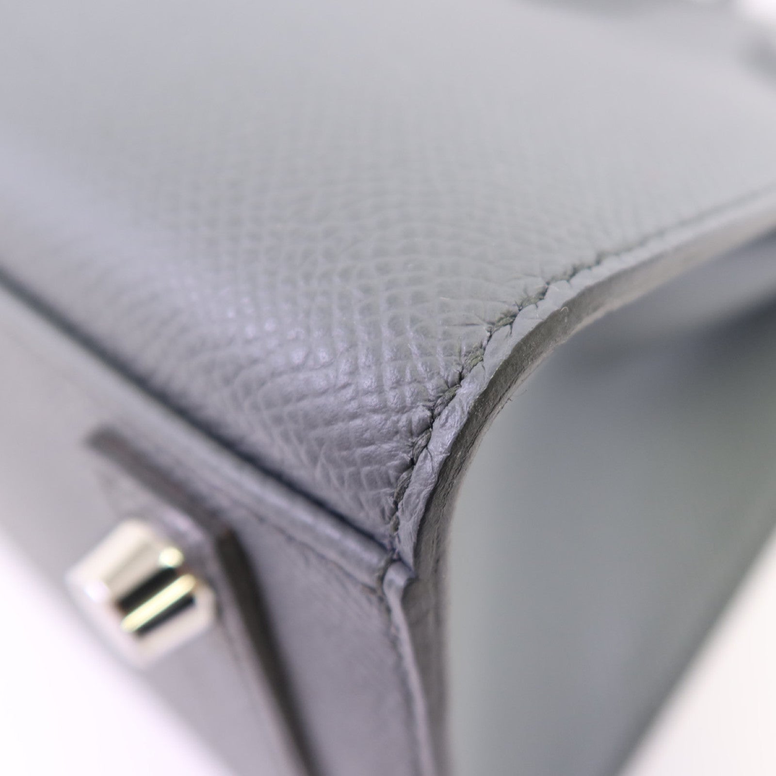 HERMES Epsom皮革Birkin Sellier 25銀扣手挽袋