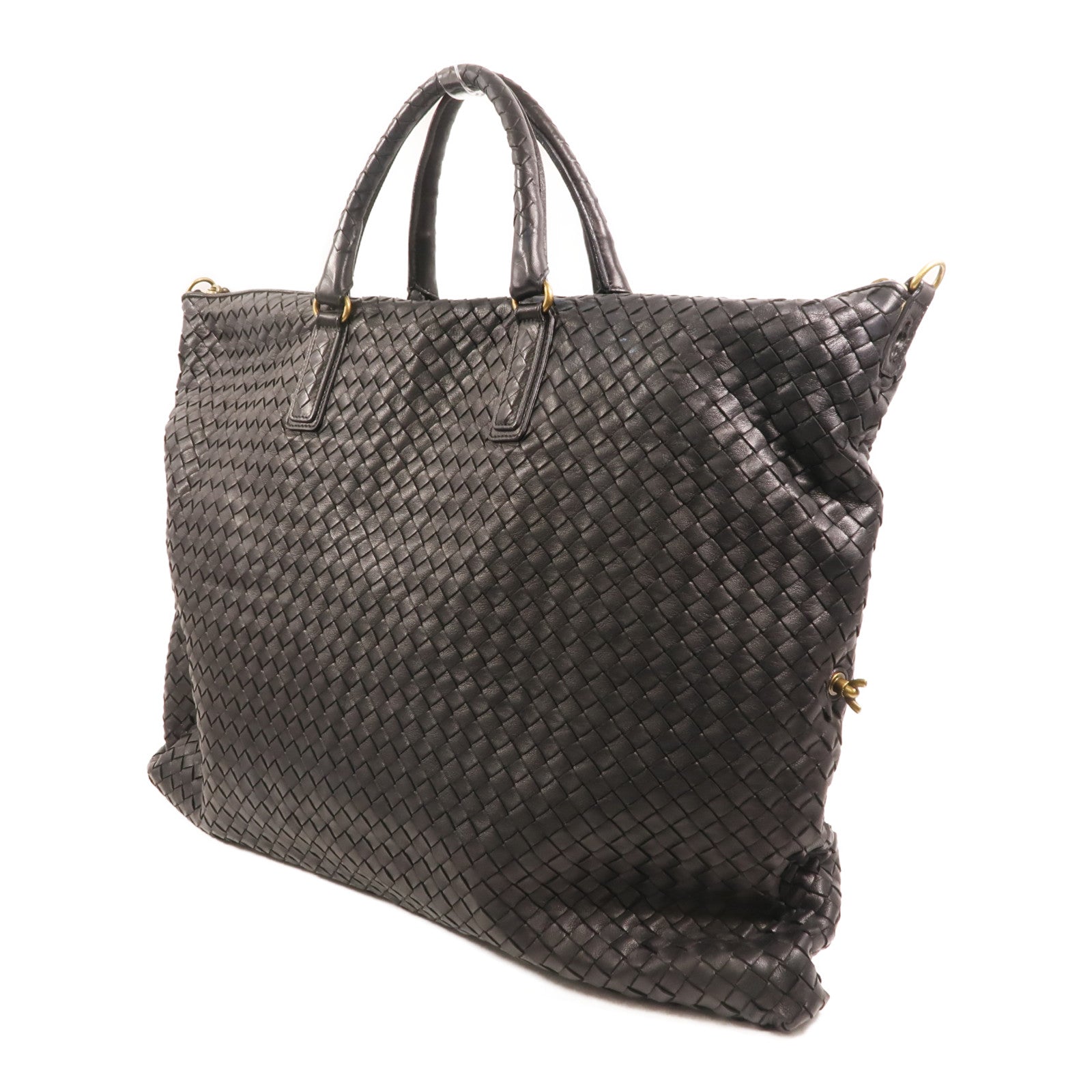 BOTTEGA VENETA 羊皮皮革Tote Bag金扣手挽袋