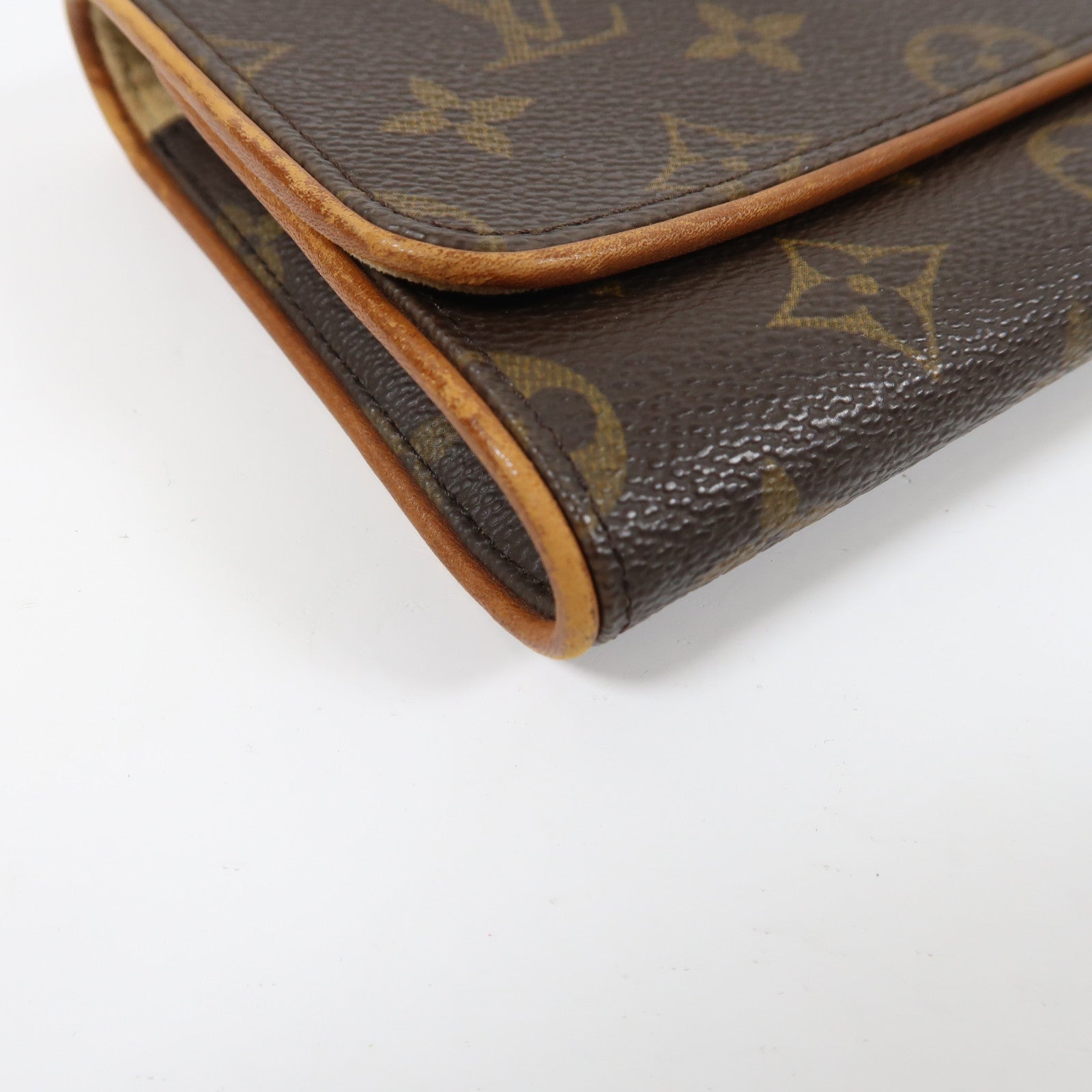 LOUIS VUITTON Monogram Pochette Twin GM金扣肩背袋啡色