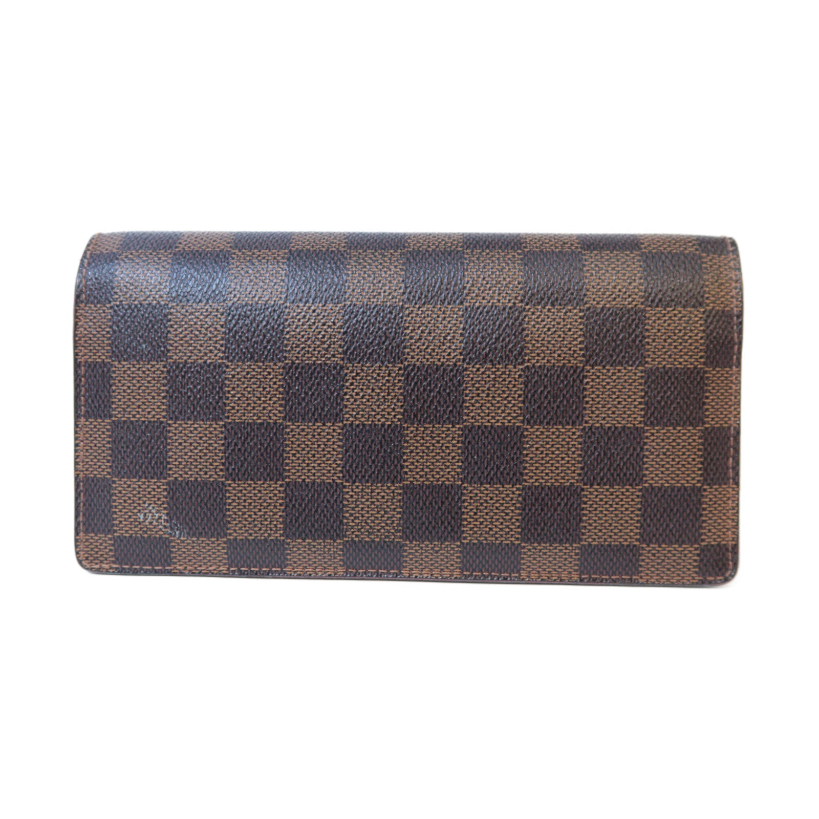 LOUIS VUITTON 【激減優惠】Damier Damier Long Wallet金扣長錢包啡色