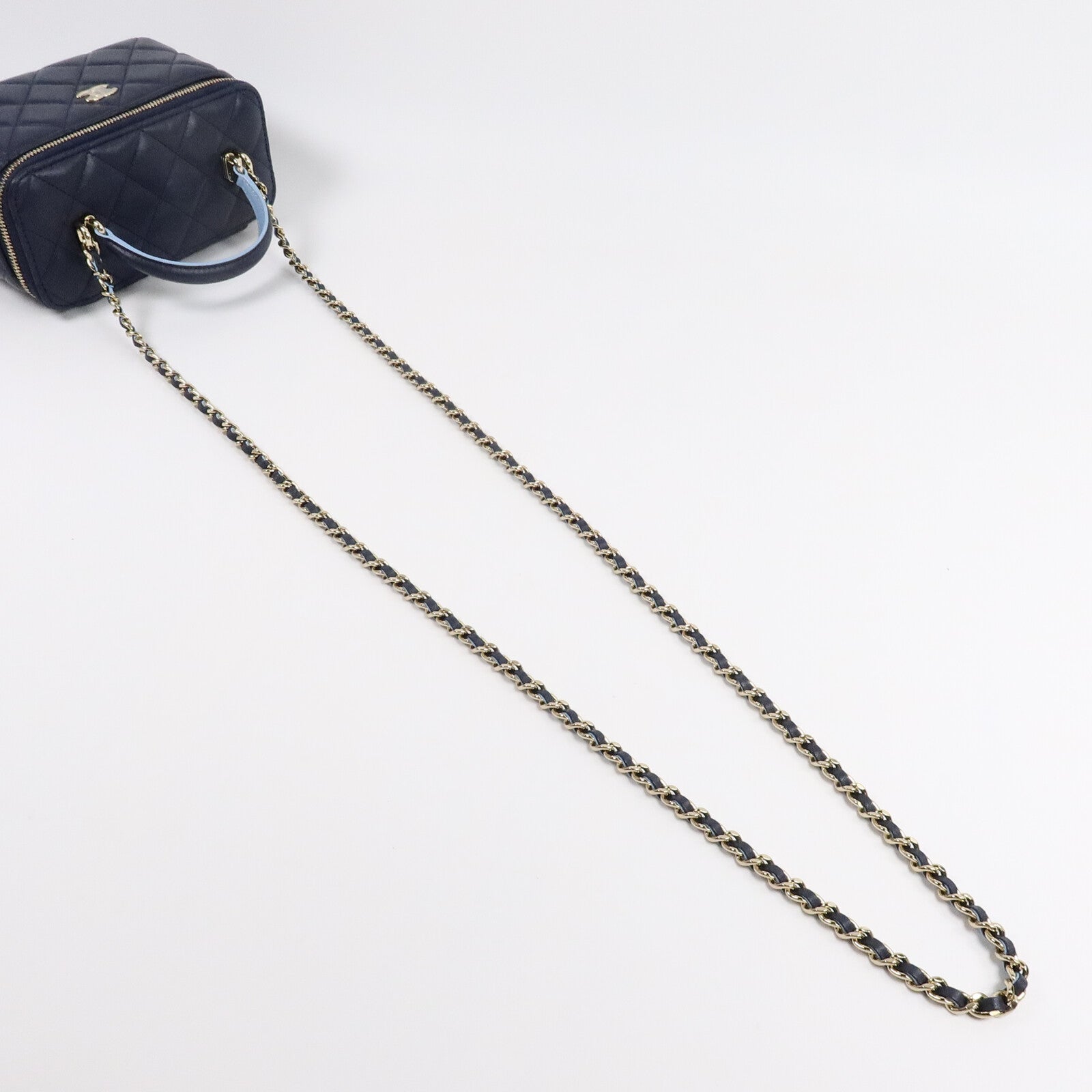 CHANEL 羊皮皮革Top Handle Vanity Case手挽肩背兩用袋