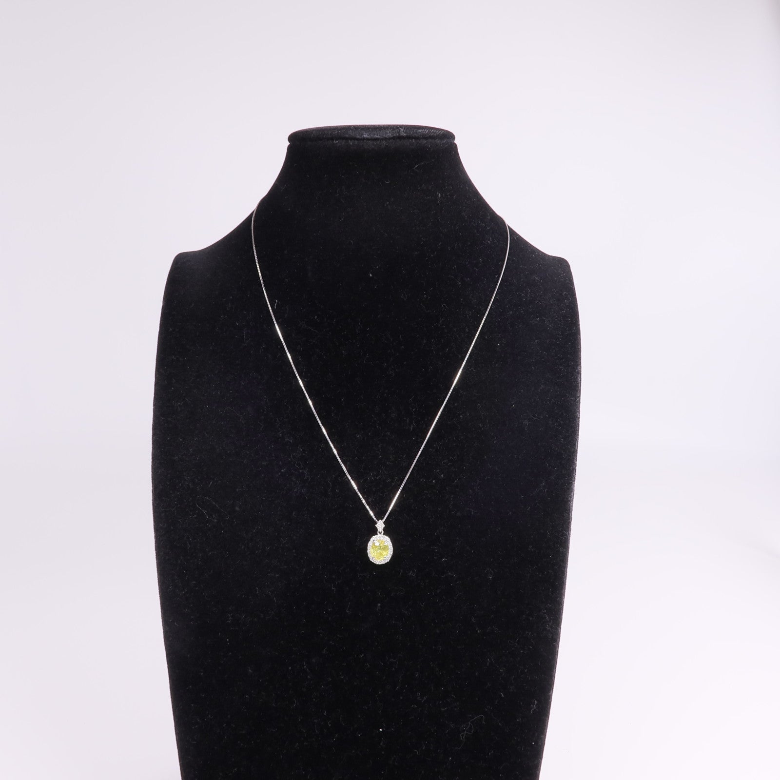 JEWELRY 18K白金Sphene Diamond Necklace榍/鑽石項鍊