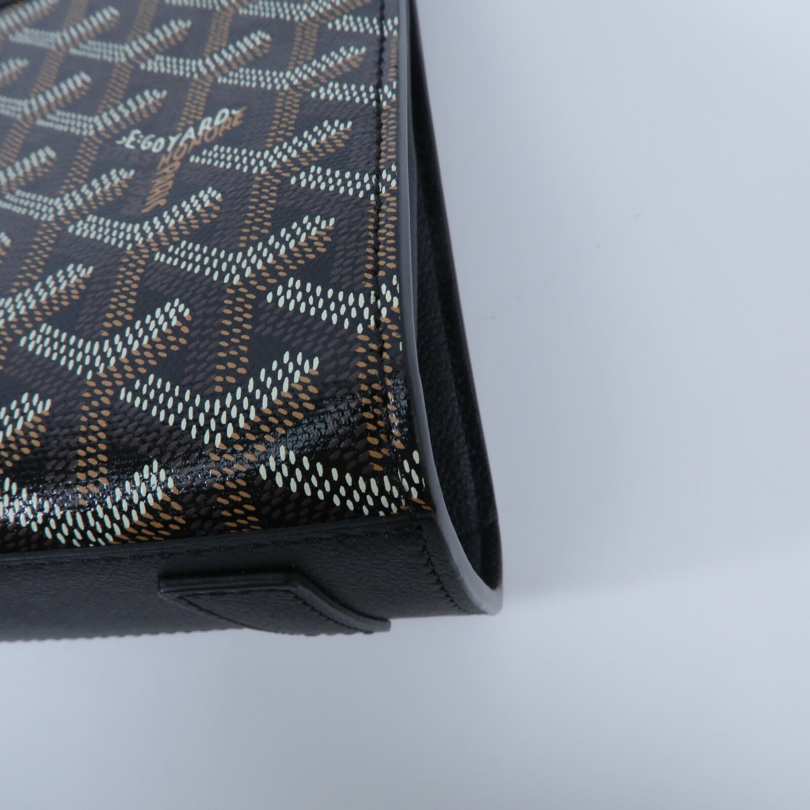 GOYARD 牛皮皮革/塗層帆布Rouette Structure PM鏈帶肩背袋