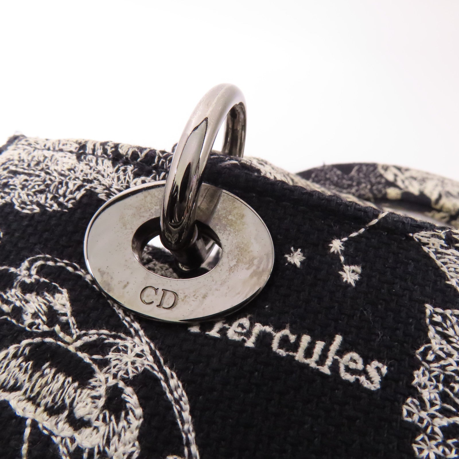 Dior 帆布Lady D-Lite Medium手挽肩背兩用袋