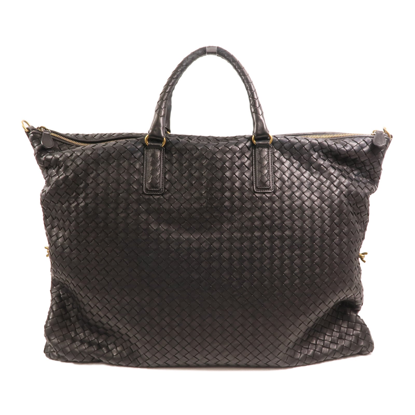 BOTTEGA VENETA 羊皮皮革Tote Bag金扣手挽袋