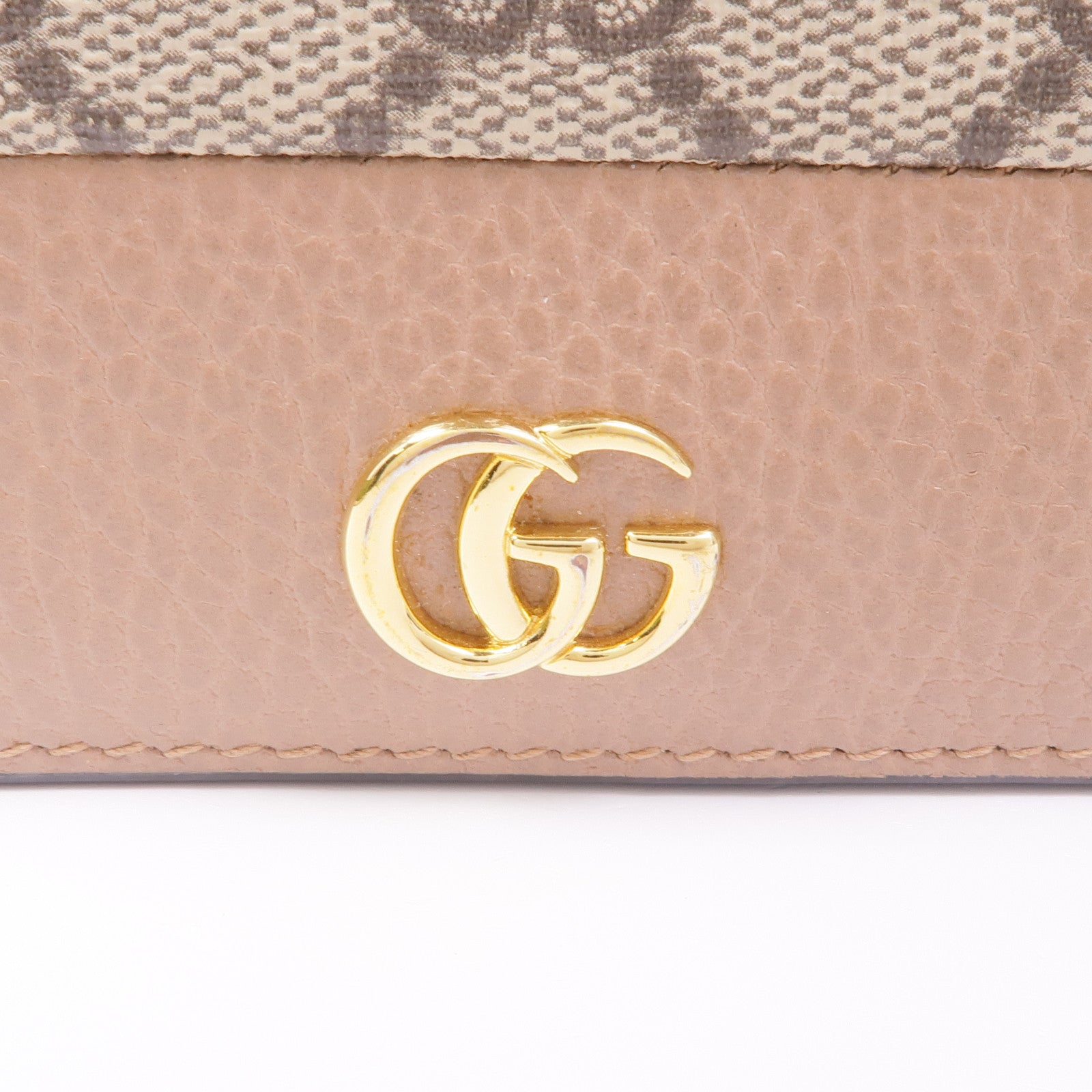 GUCCI 塗層帆布Wallet金扣錢包
