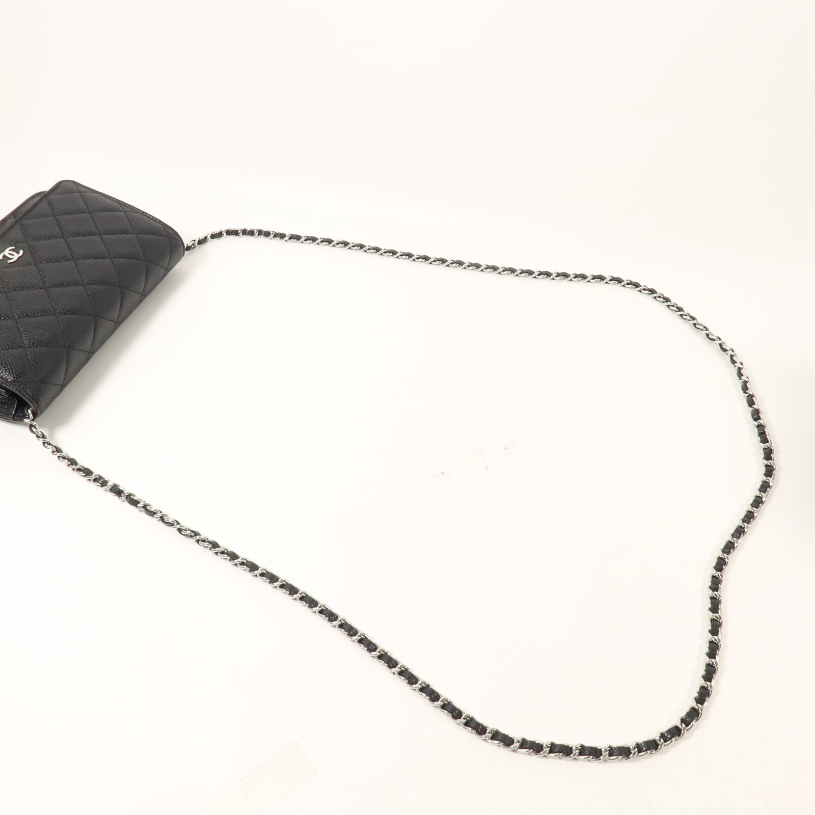 CHANEL 牛皮皮革WOC Wallet On Chain鏈帶肩背袋
