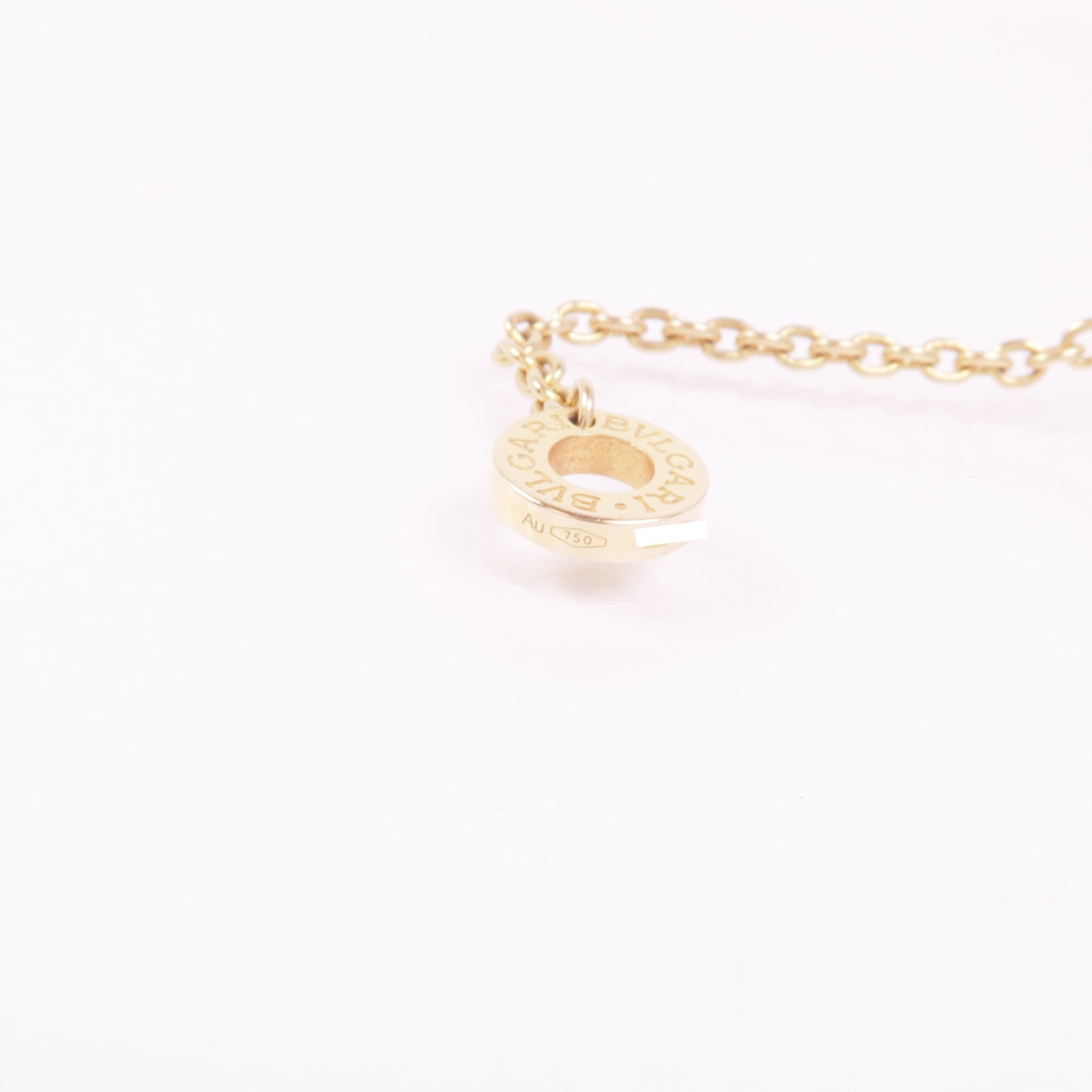 BVLGARI 18K玫瑰金B-zero1 Necklace Diamond鑽石項鍊