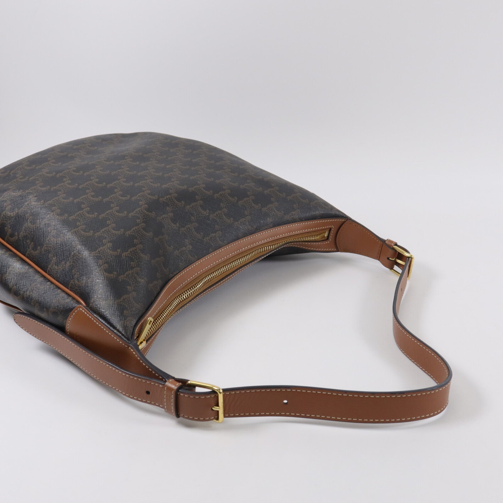 CELINE 塗層帆布Heloise Hobo肩背袋