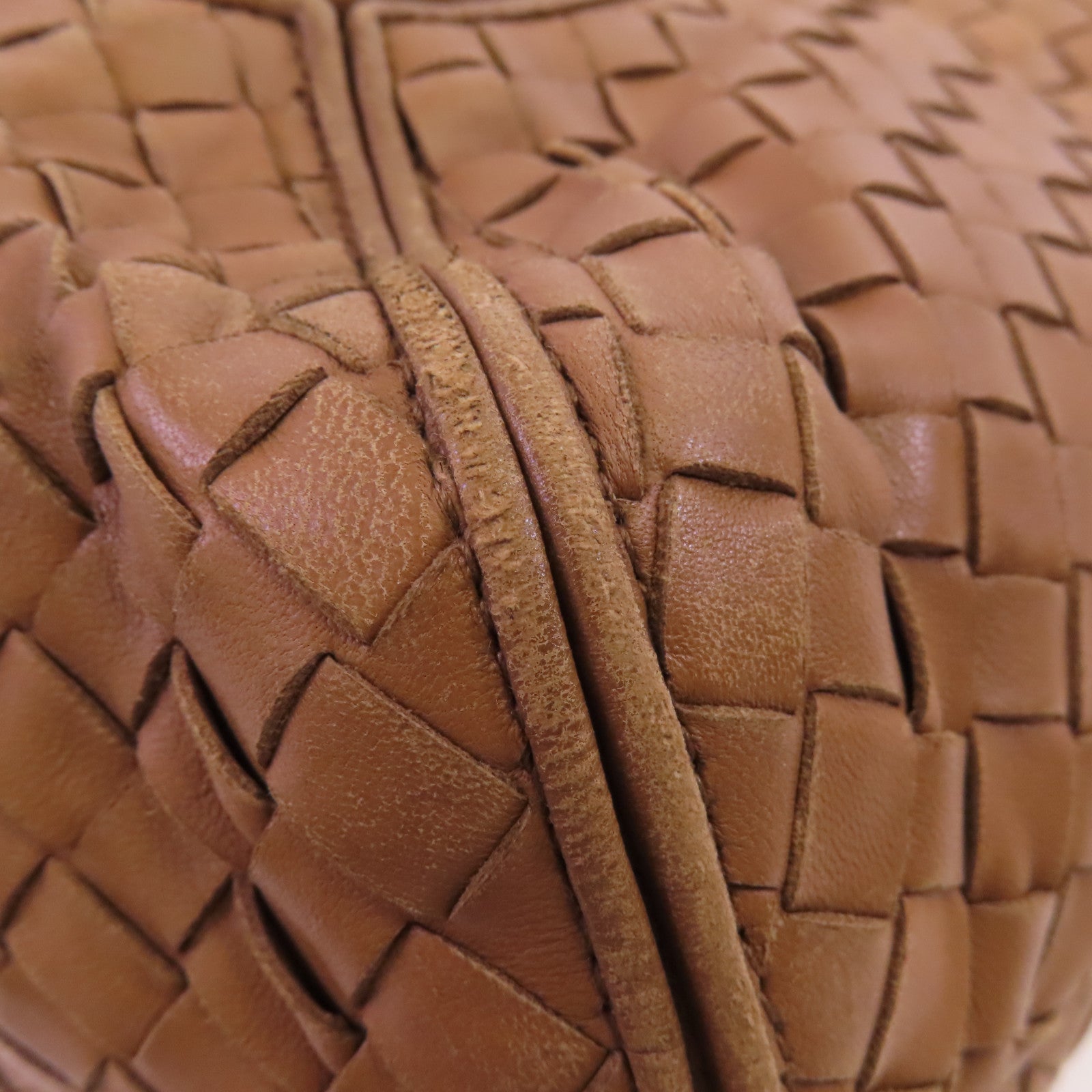 BOTTEGA VENETA 織紋皮革Shoulder Bag銀扣肩背袋
