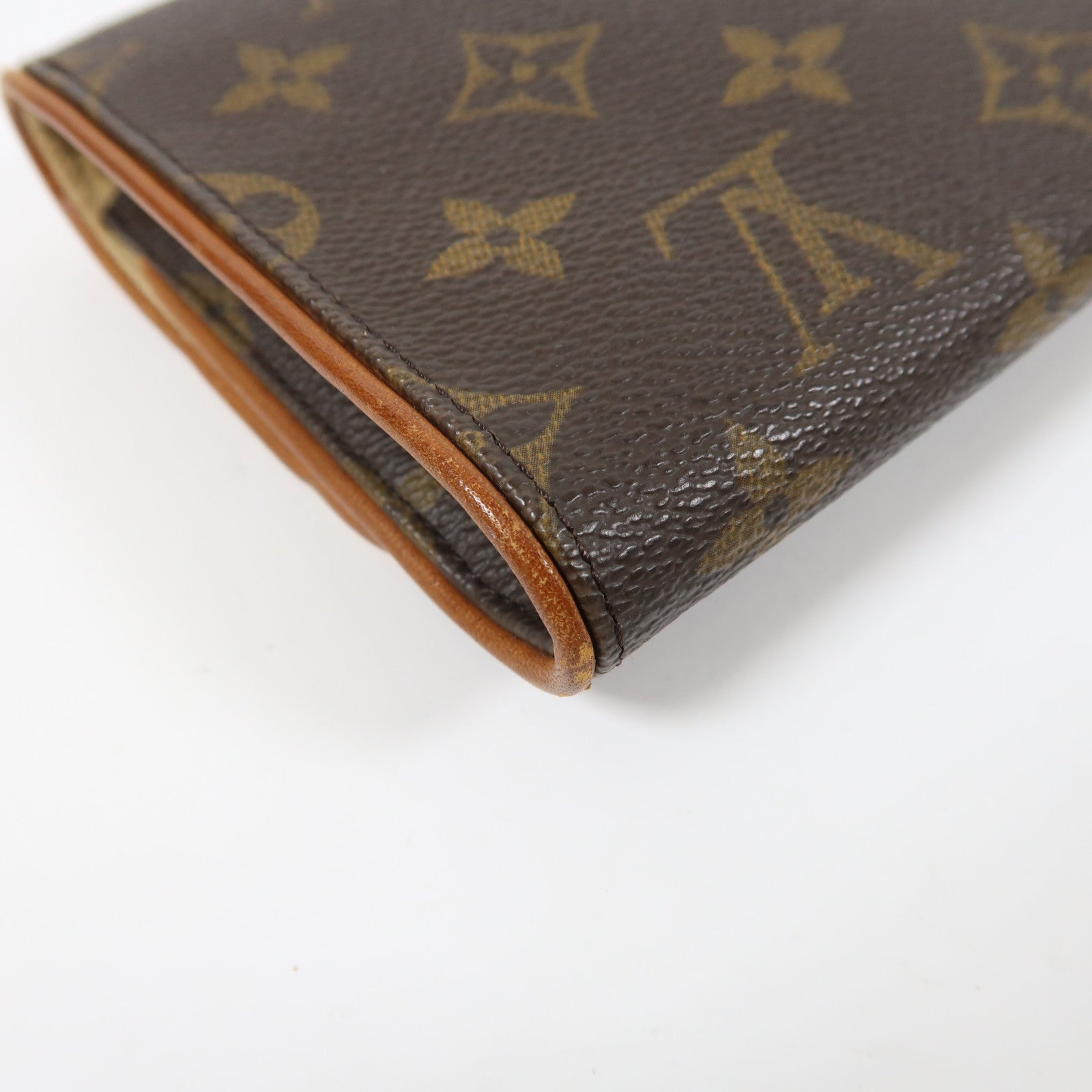 LOUIS VUITTON Monogram Pochette Twin GM金扣肩背袋啡色