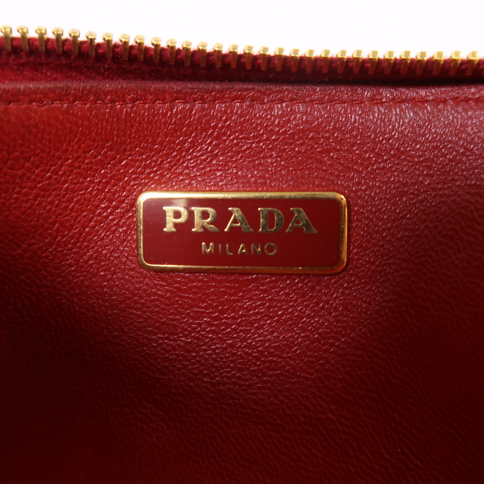 PRADA 皮革Coin Case金扣零錢包