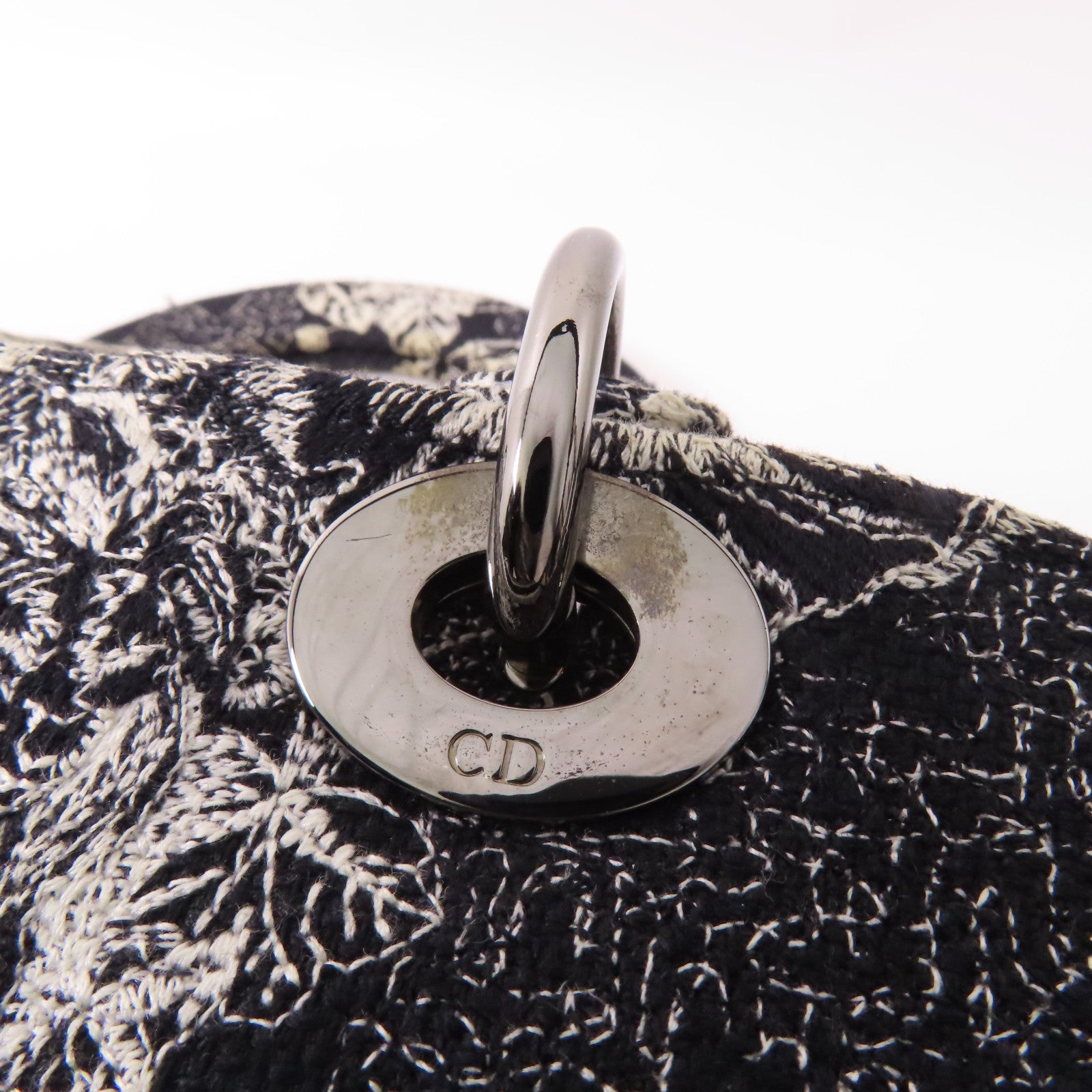 Dior 帆布Lady D-Lite Medium手挽肩背兩用袋