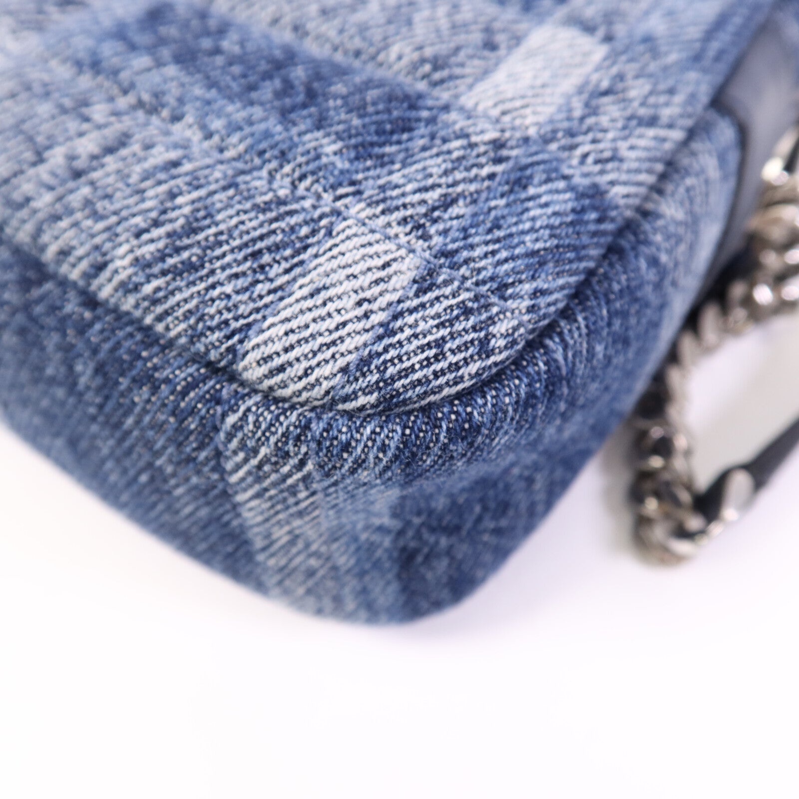 BURBERRY 【激減優惠】棉質Shoulder Bag銀扣鏈帶肩背袋