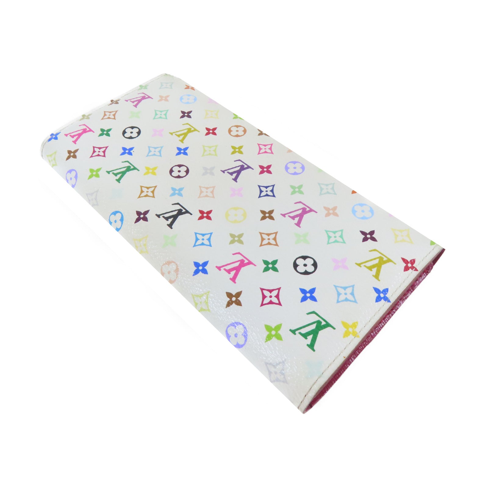 LOUIS VUITTON 【激減優惠】Monogram Multicolore Portefeuille Sarah金扣長錢包白色/多色